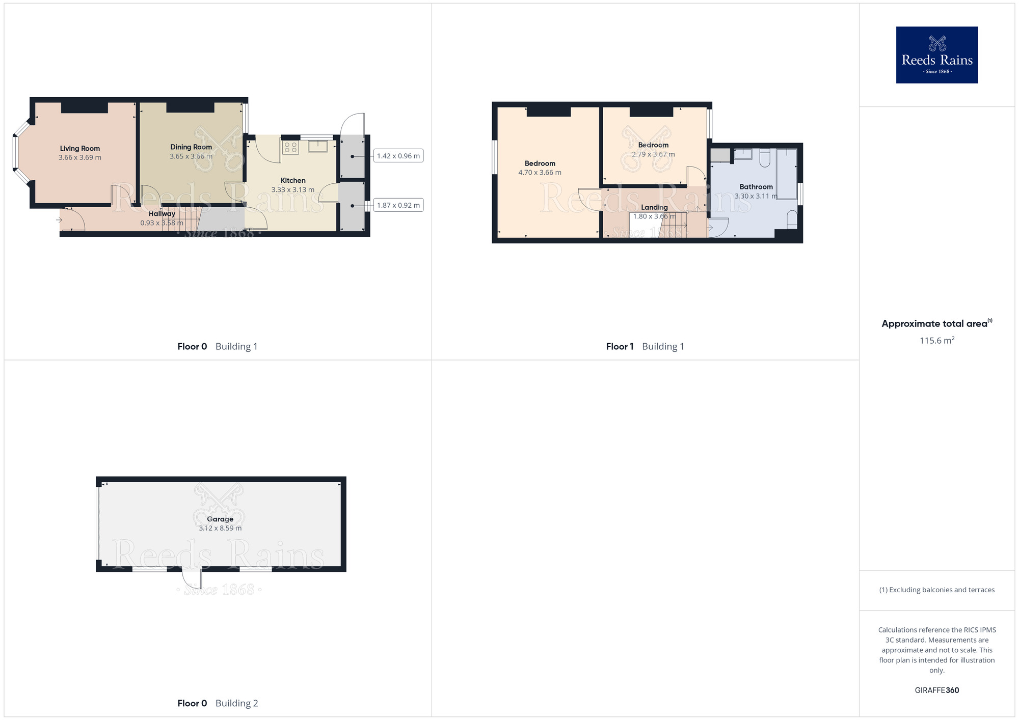 Floorplan of 3 bedroom Semi Detached House for sale, Shireoaks Common, Shireoaks, Nottinghamshire, S81