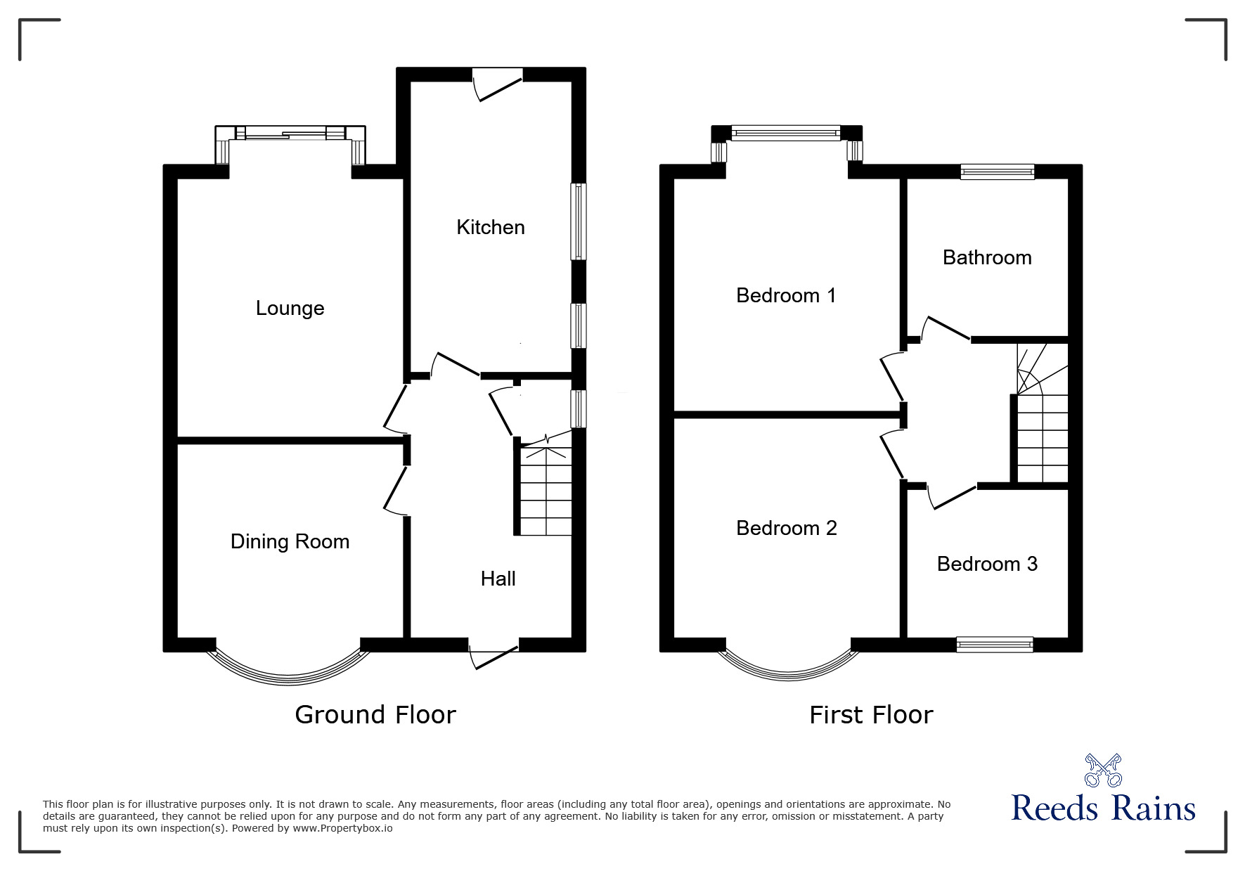 Floorplan of 3 bedroom Semi Detached House for sale, Cow Rakes Lane, Whiston, South Yorkshire, S60