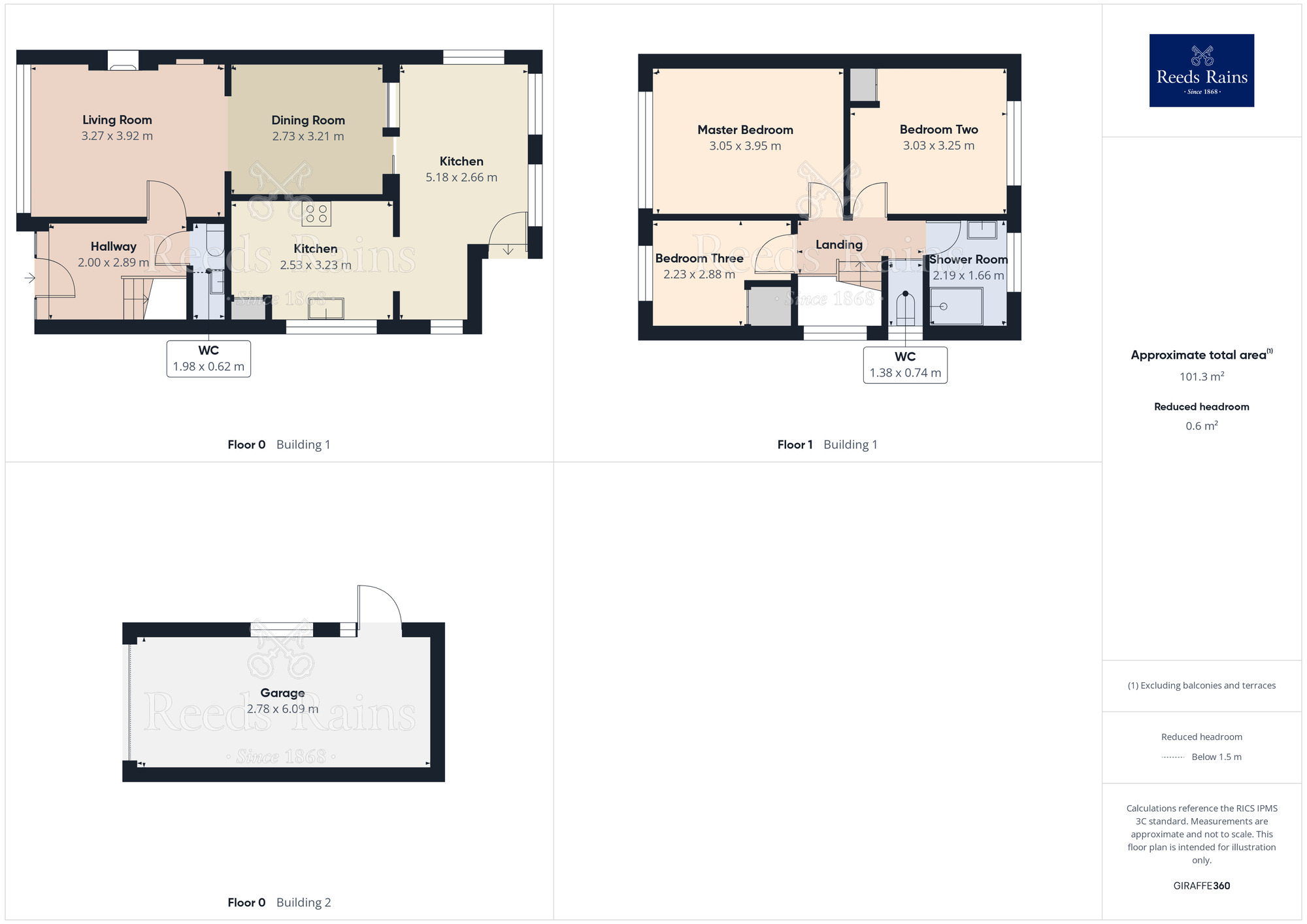 Floorplan of 3 bedroom Detached House for sale, Devonshire Drive, North Anston, South Yorkshire, S25