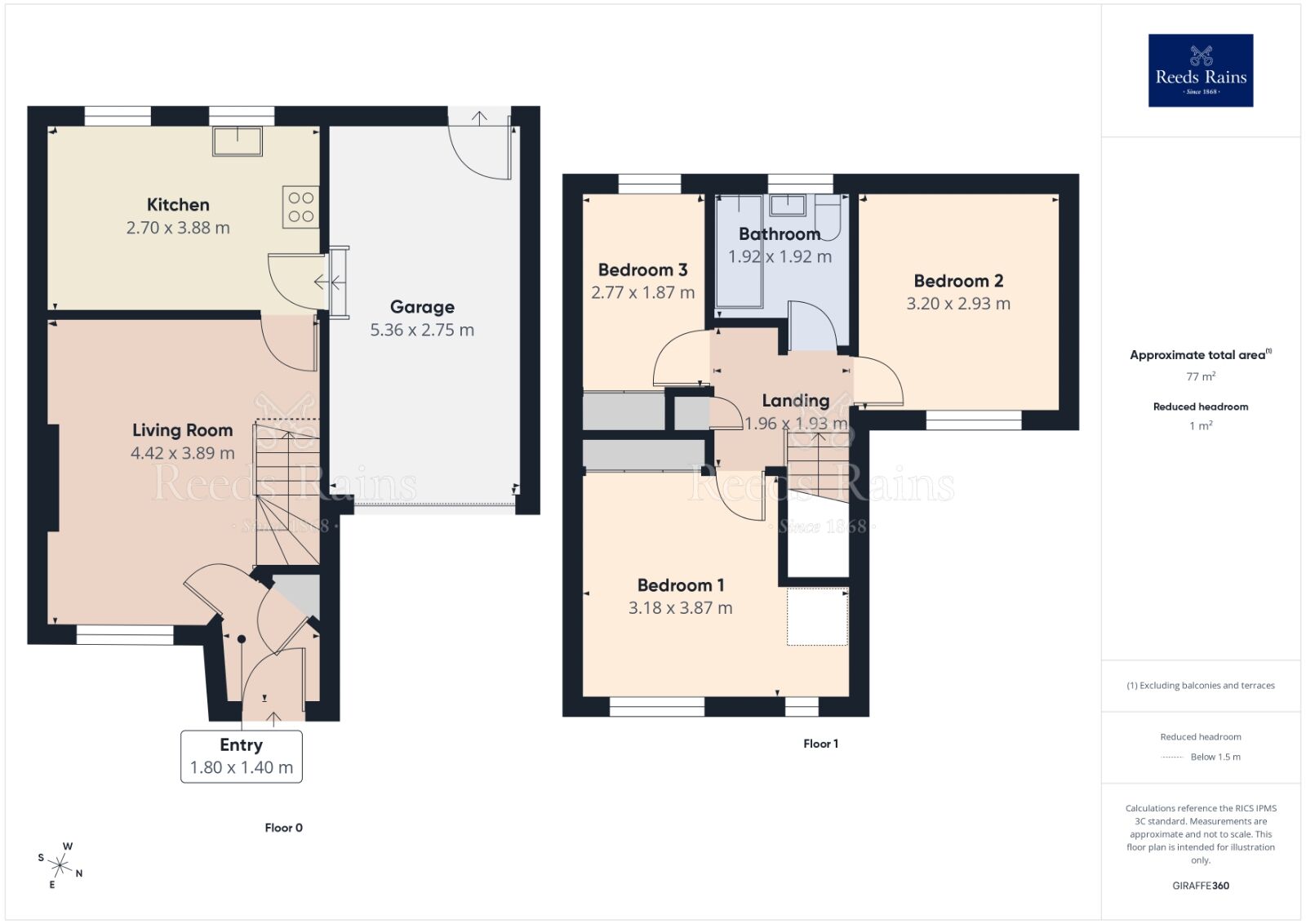 Floorplan of 3 bedroom Detached House to rent, Limelands Road, Dinnington, South Yorkshire, S25