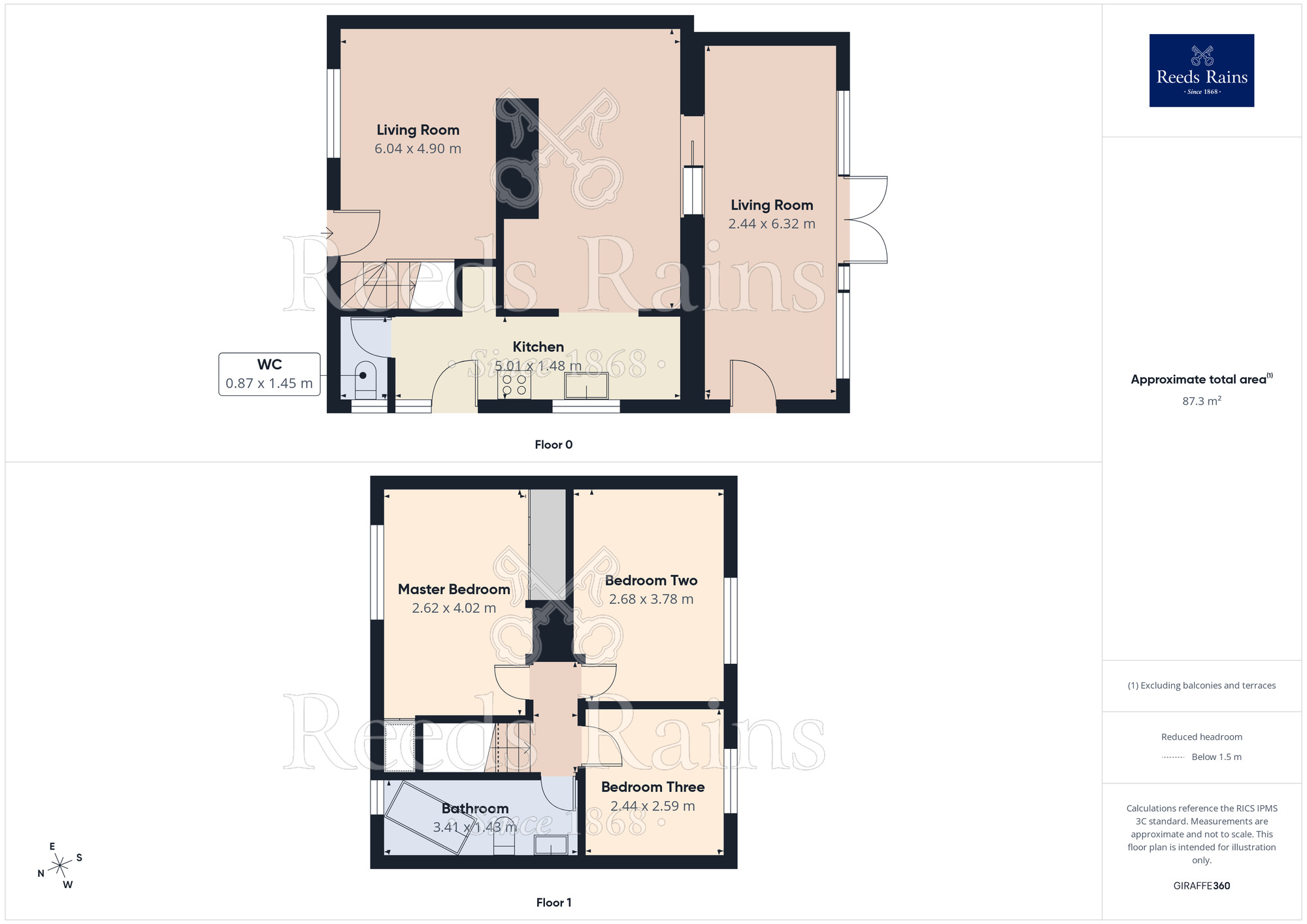 Floorplan of 3 bedroom Semi Detached House for sale, Ulrica Drive, Thurcroft, South Yorkshire, S66