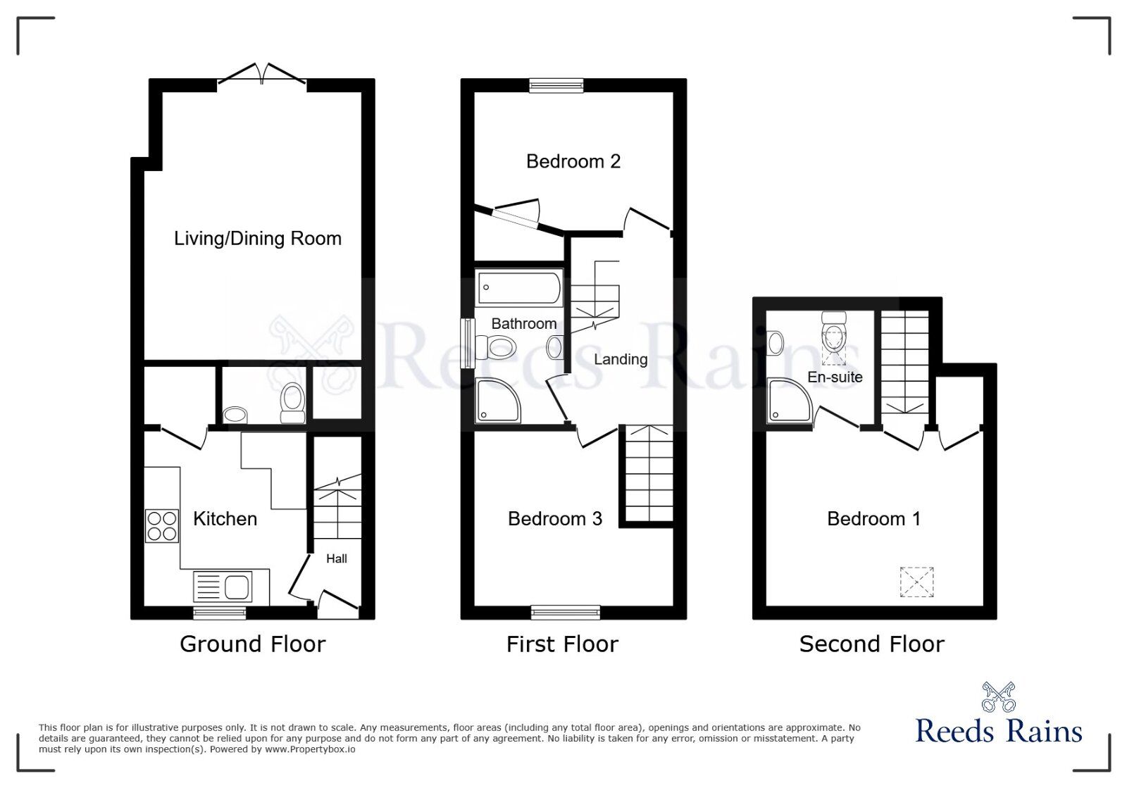 Floorplan of 3 bedroom Semi Detached House to rent, Clarence Street, Dinnington, South Yorkshire, S25