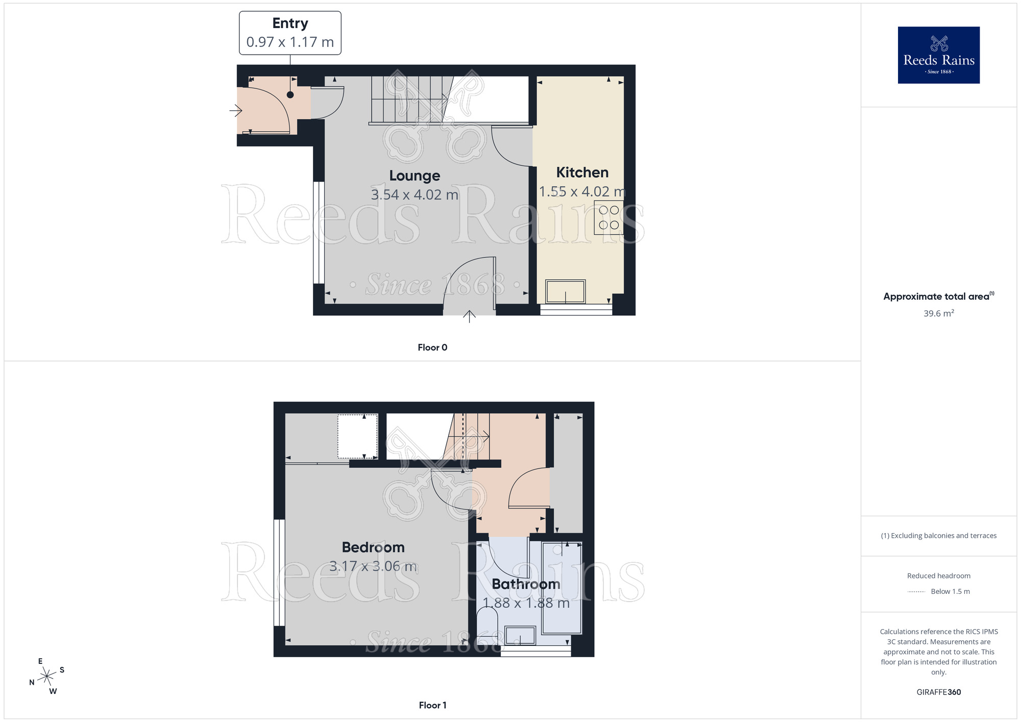 Floorplan of 1 bedroom Mid Terrace House for sale, Troon Walk, Dinnington, South Yorkshire, S25