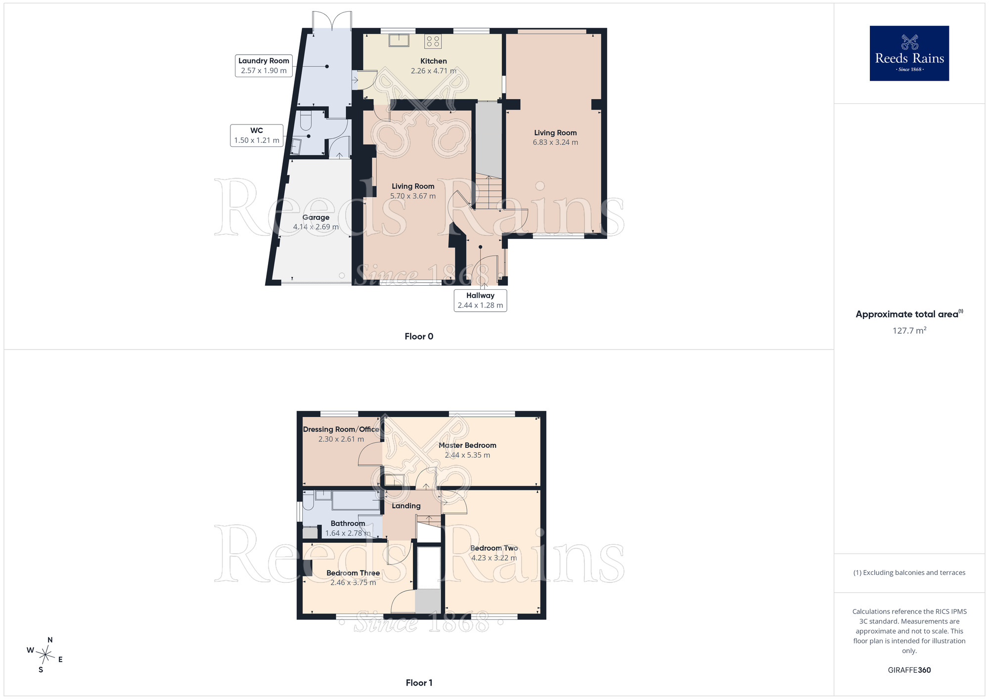 Floorplan of 3 bedroom Detached House for sale, Woodsetts Road, North Anston, South Yorkshire, S25