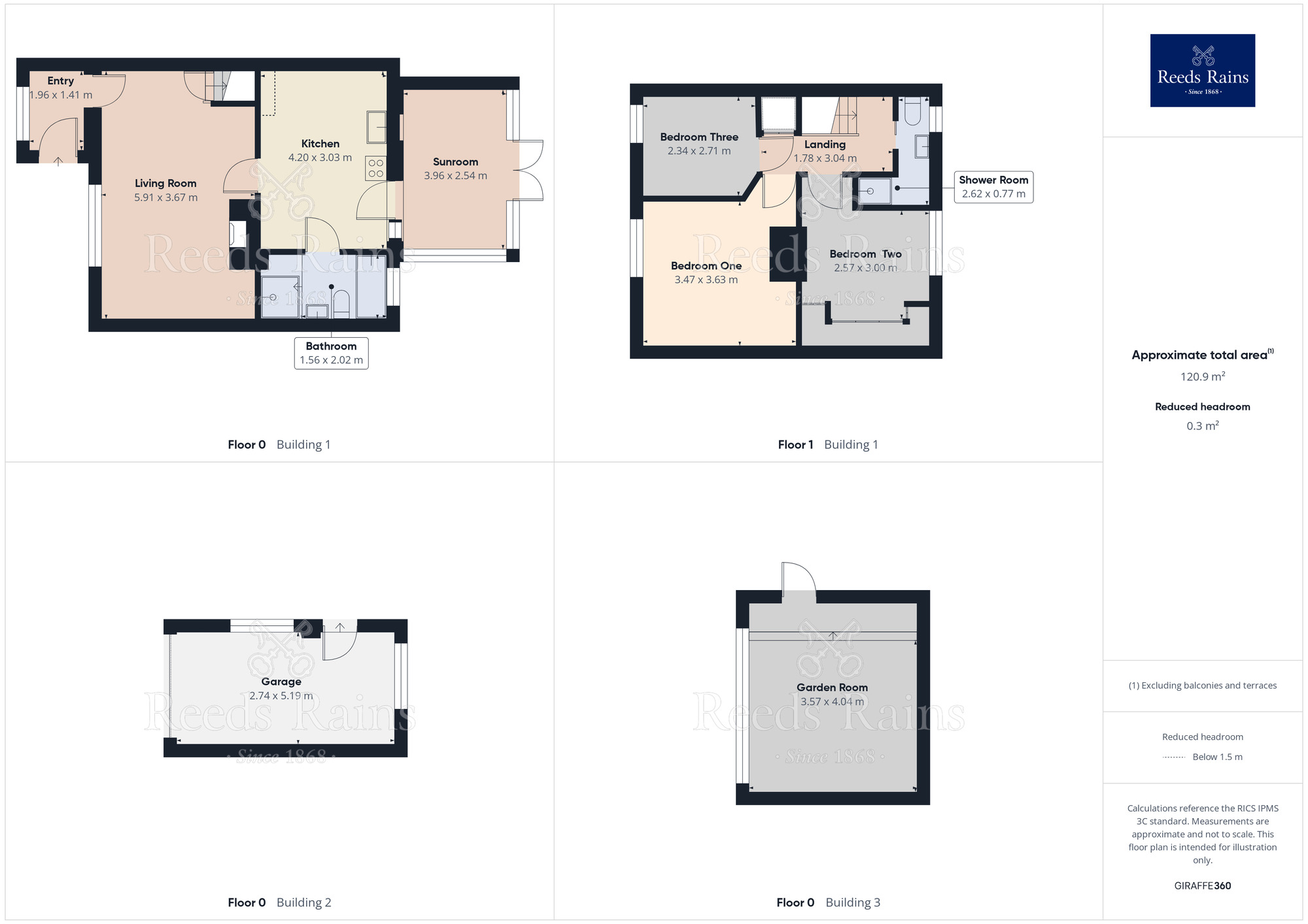 Floorplan of 3 bedroom Semi Detached House for sale, Addison Square, Dinnington, South Yorkshire, S25