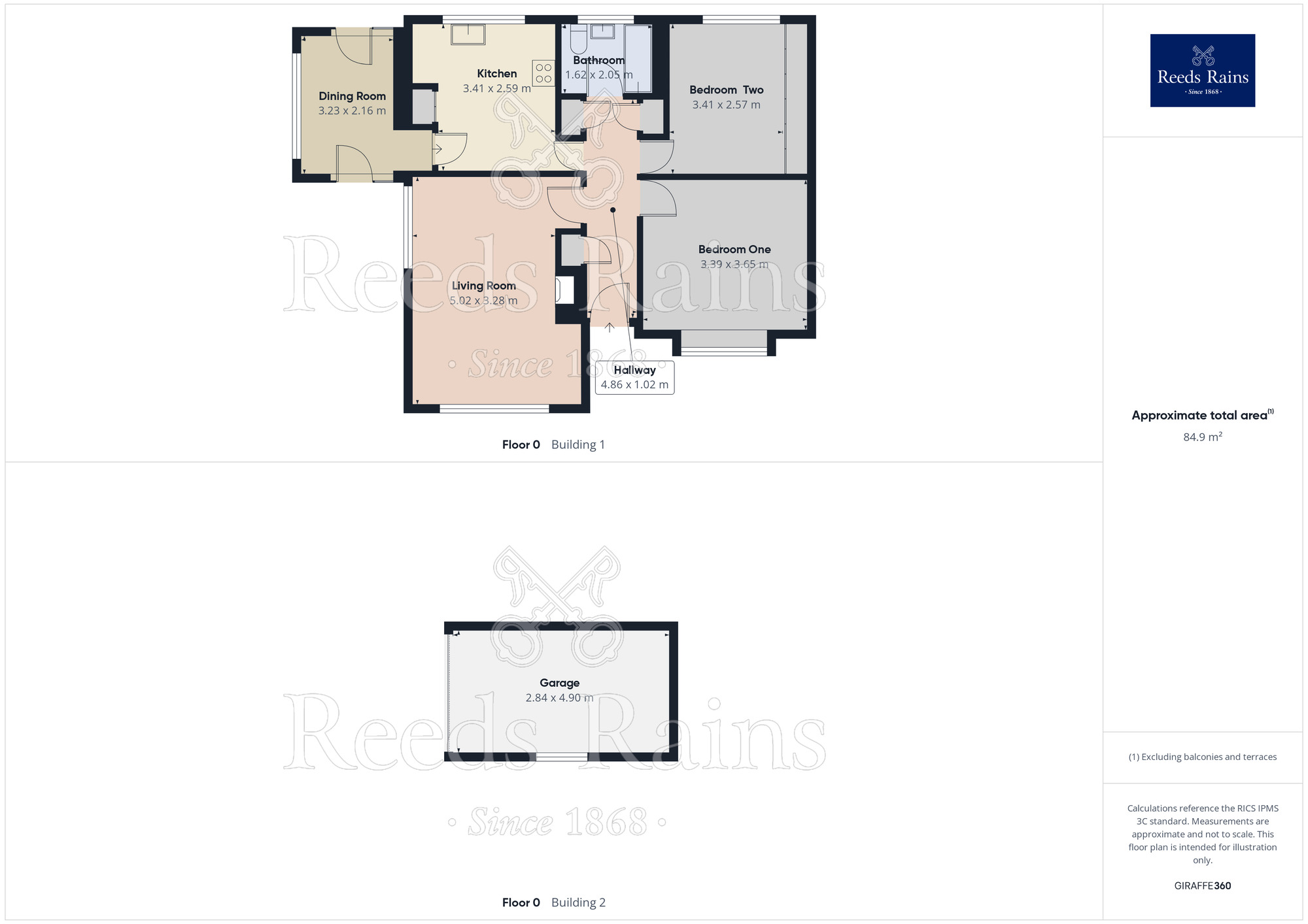 Floorplan of 2 bedroom Detached Bungalow for sale, Windsor Walk, South Anston, South Yorkshire, S25