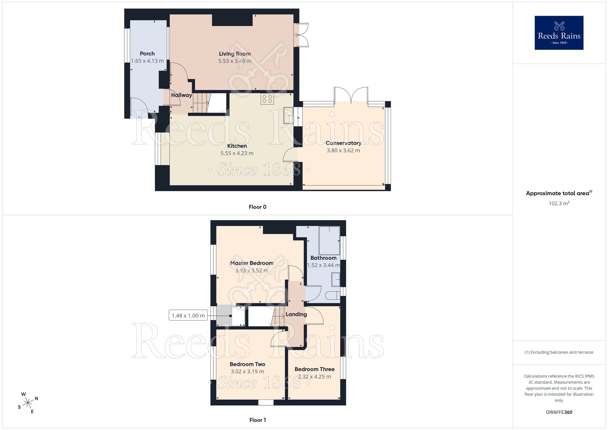 Floorplan of 3 bedroom Semi Detached House for sale, Crescent End, Thurcroft, South Yorkshire, S66