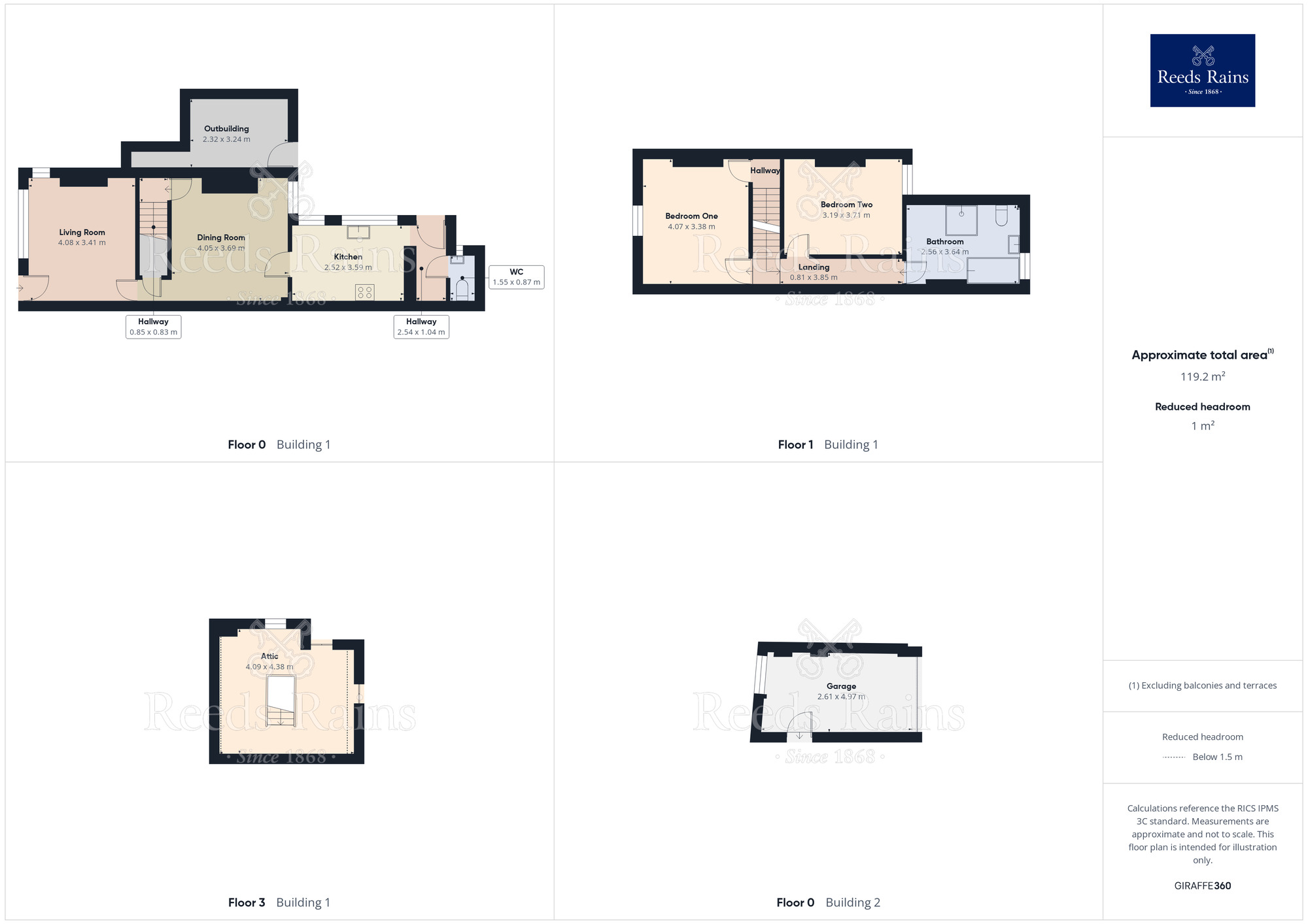 Floorplan of 2 bedroom End Terrace House for sale, Lordens Hill, Dinnington, South Yorkshire, S25