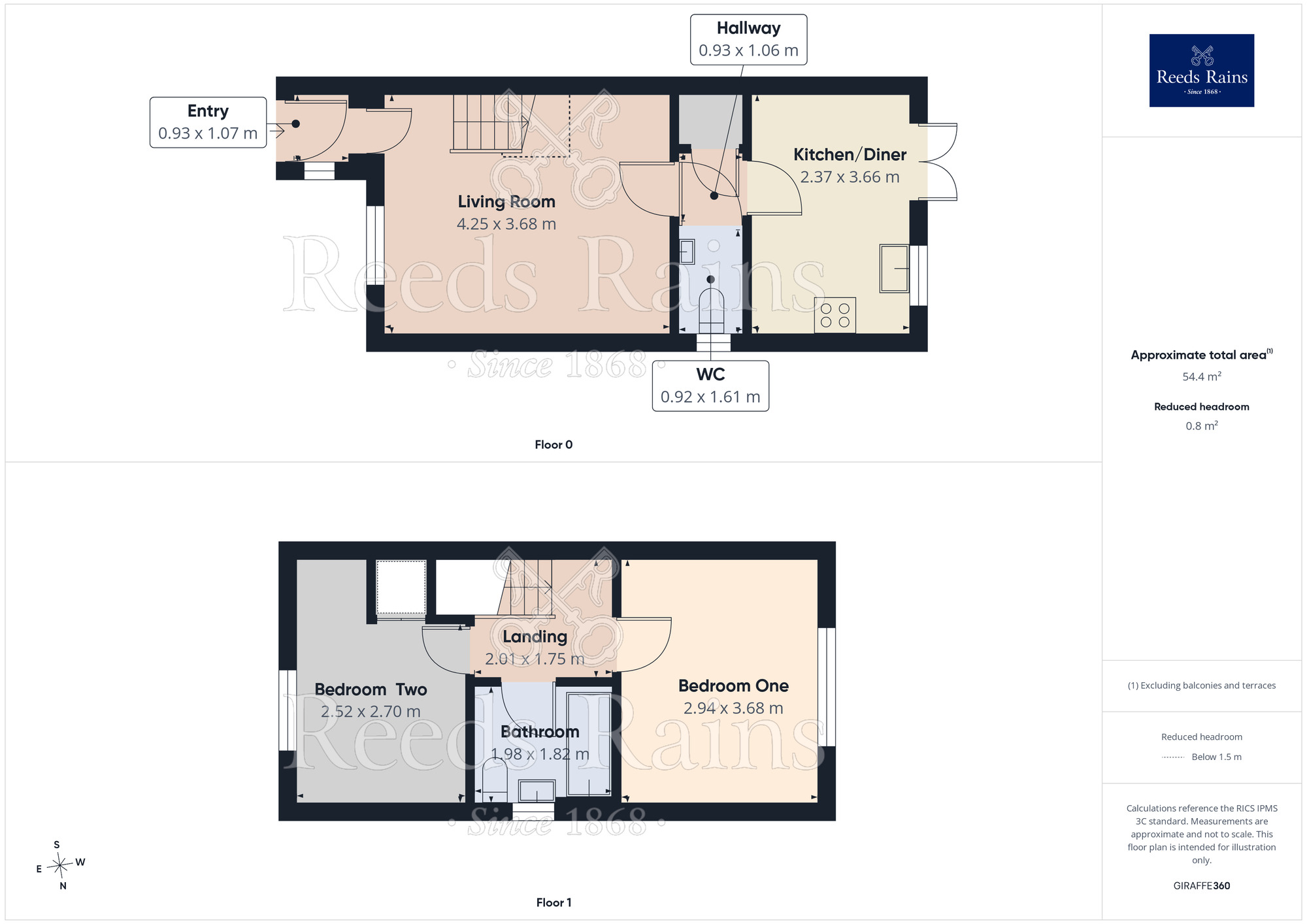 Floorplan of 2 bedroom Semi Detached House for sale, Paddington Close, Dinnington, South Yorkshire, S25