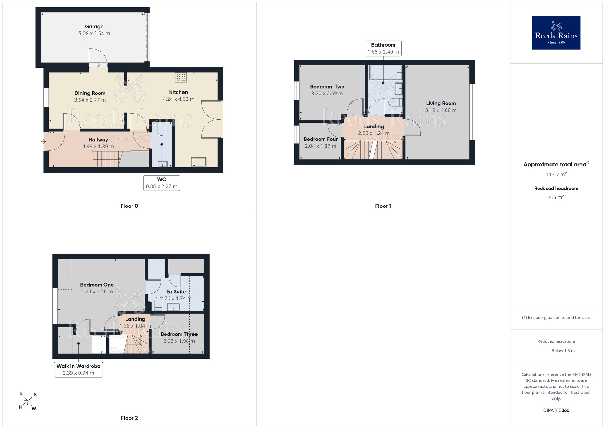 Floorplan of 4 bedroom Link Detached House for sale, Haydock Chase, Laughton Common, Sheffield, S25