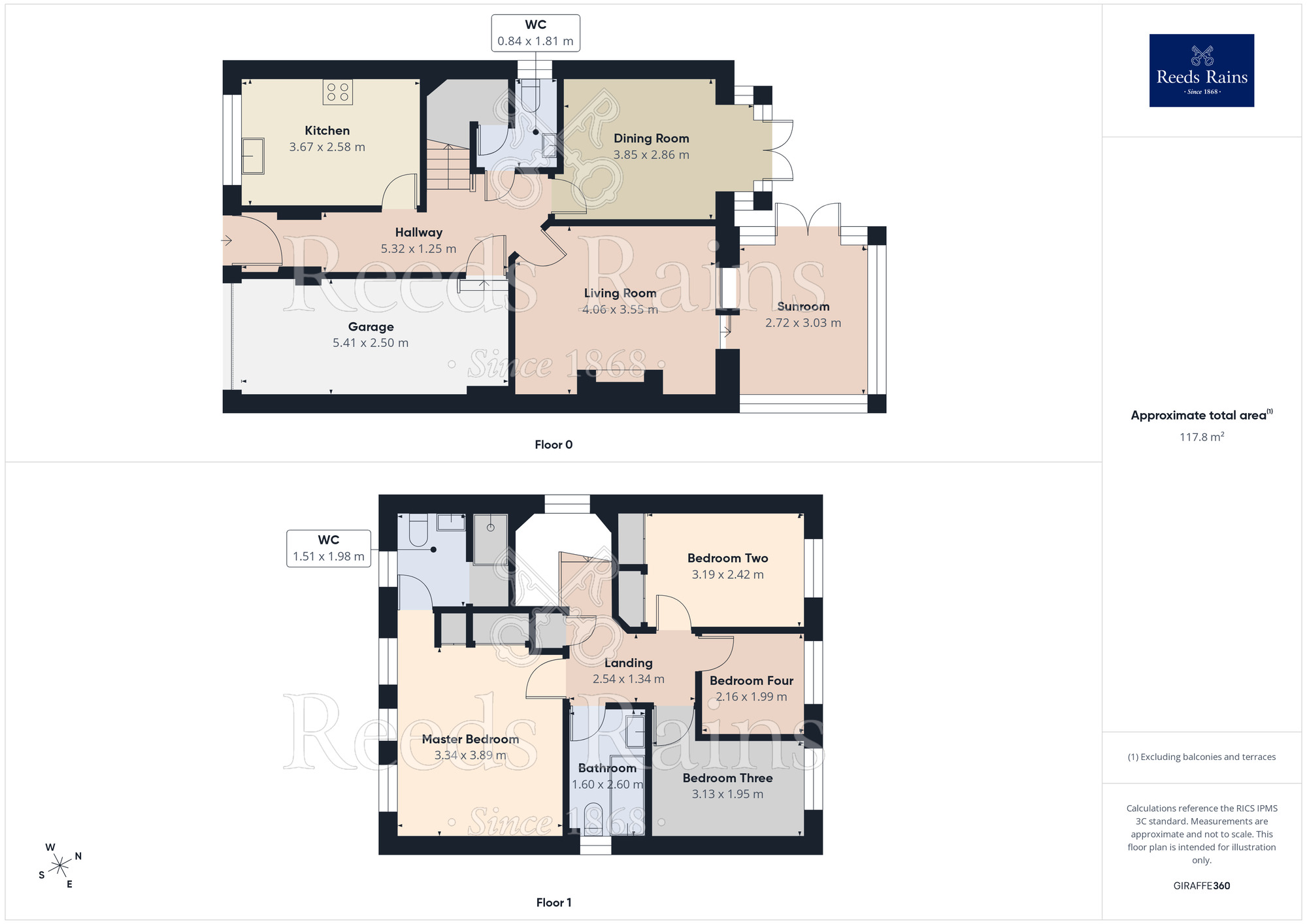 Floorplan of 4 bedroom Detached House for sale, Cramfit Crescent, Dinnington, South Yorkshire, S25