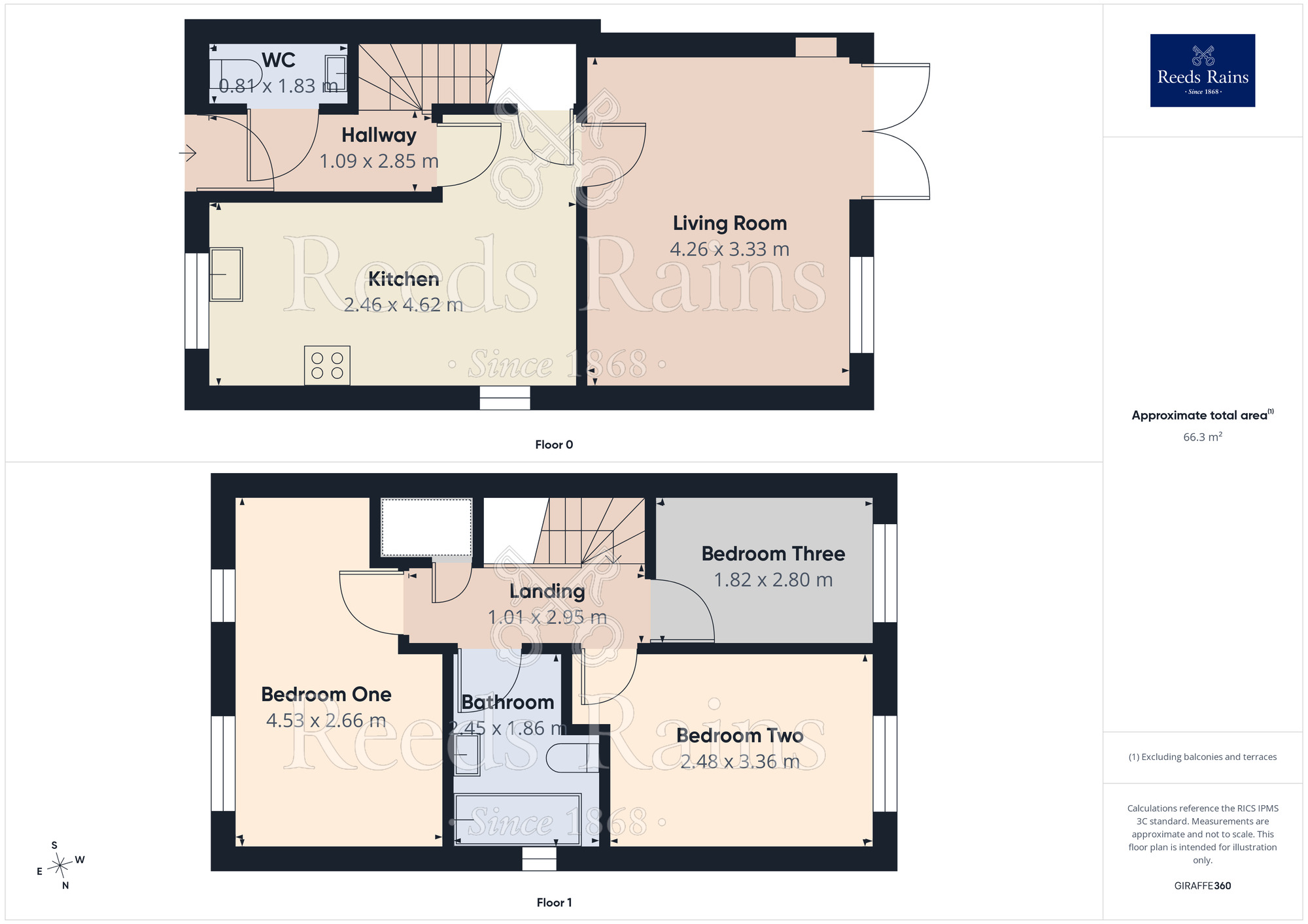 Floorplan of 3 bedroom Semi Detached House for sale, Fairfields Way, Aston, South Yorkshire, S26