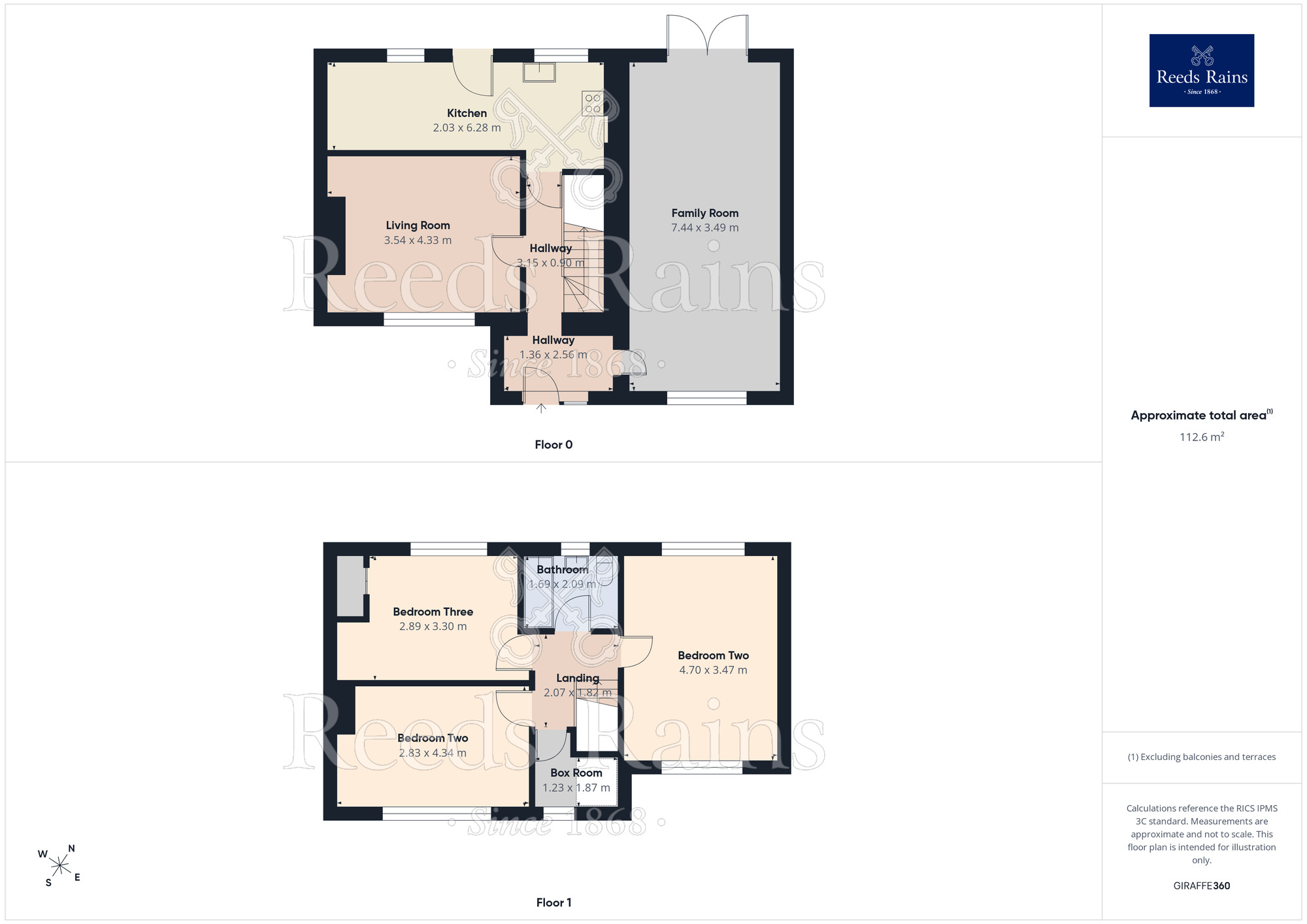 Floorplan of 3 bedroom Semi Detached House for sale, White Gate, North Anston, South Yorkshire, S25