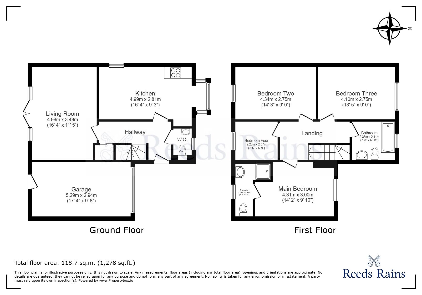Floorplan of 4 bedroom Detached House for sale, Lakeside Court, Worksop, Nottinghamshire, S80