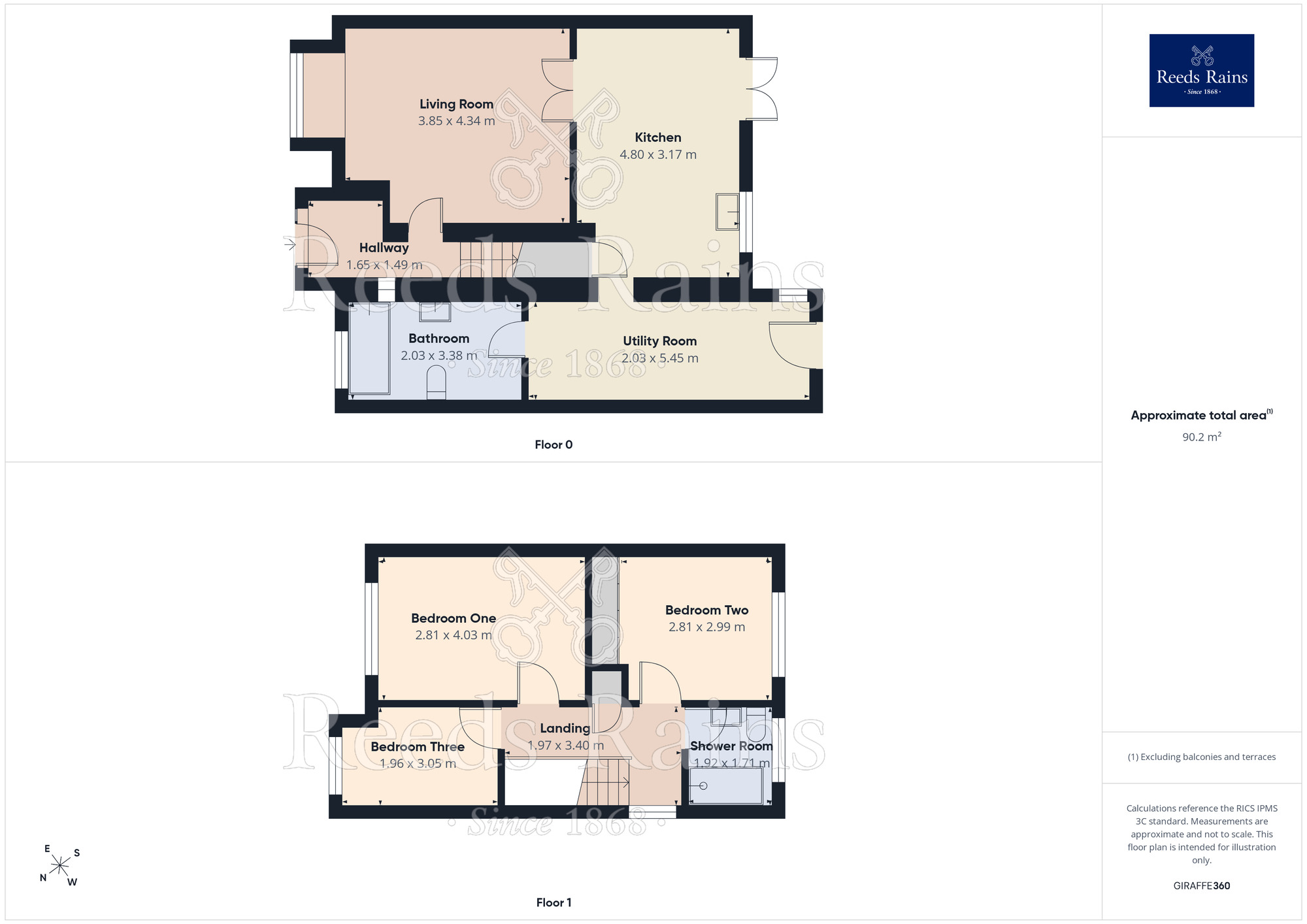 Floorplan of 3 bedroom Detached House for sale, Lytham Avenue, Dinnington, South Yorkshire, S25