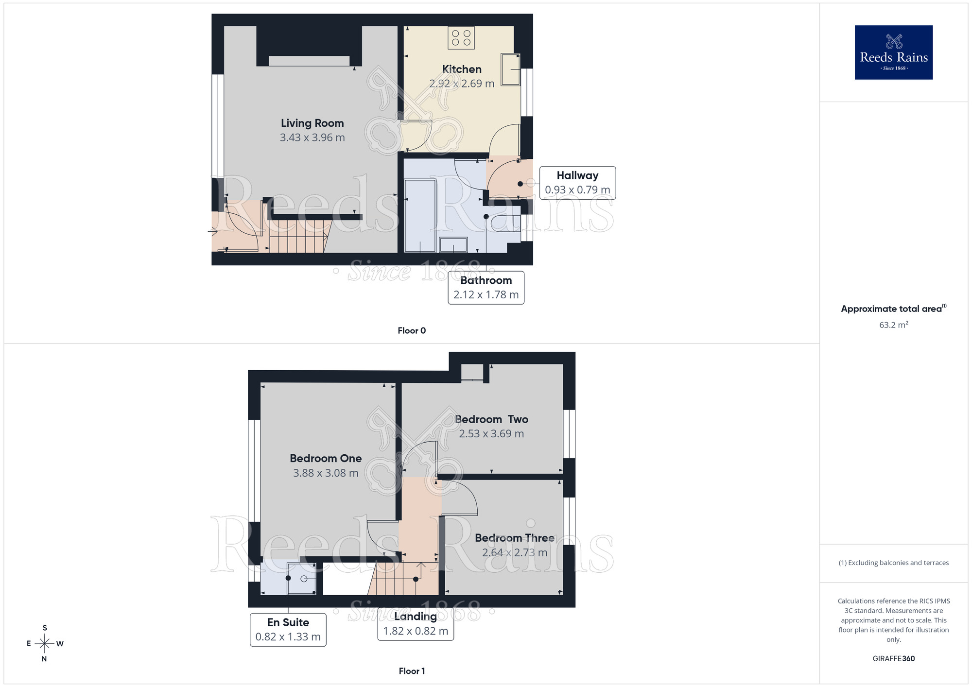 Floorplan of 3 bedroom Mid Terrace House for sale, Green Arbour Road, Thurcroft, South Yorkshire, S66