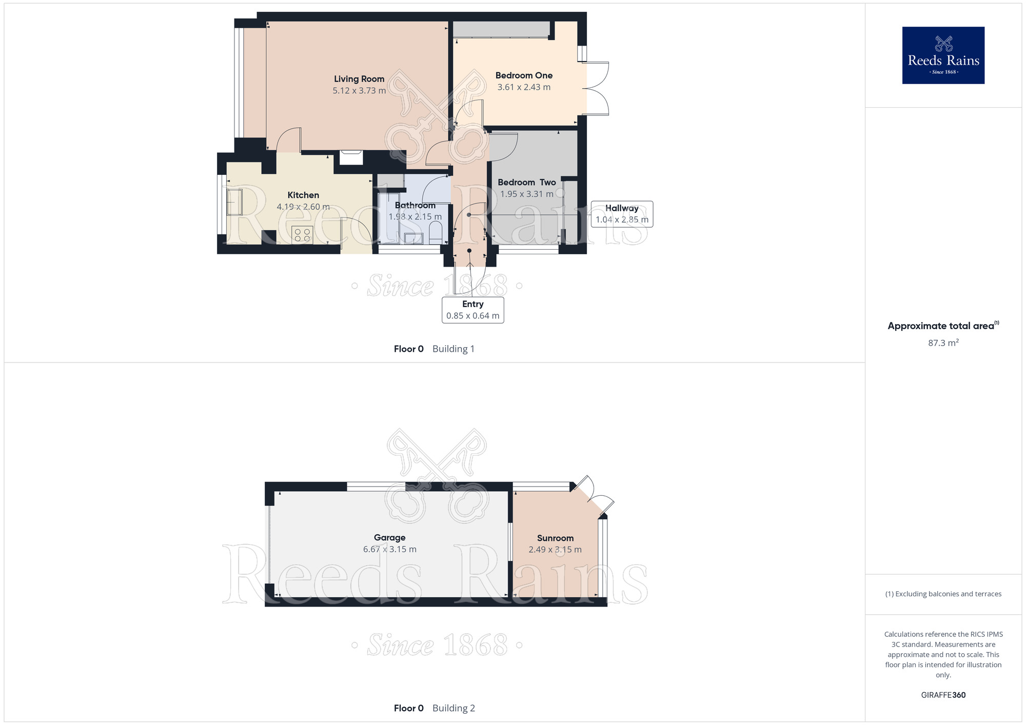 Floorplan of 2 bedroom Detached Bungalow for sale, Northfield Drive, Woodsetts, South Yorkshire, S81