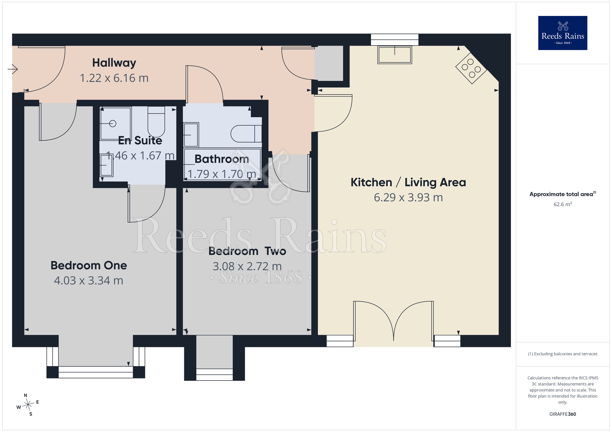 Floorplan of 2 bedroom Flat for sale, Worksop Road, South Anston, South Yorkshire, S25