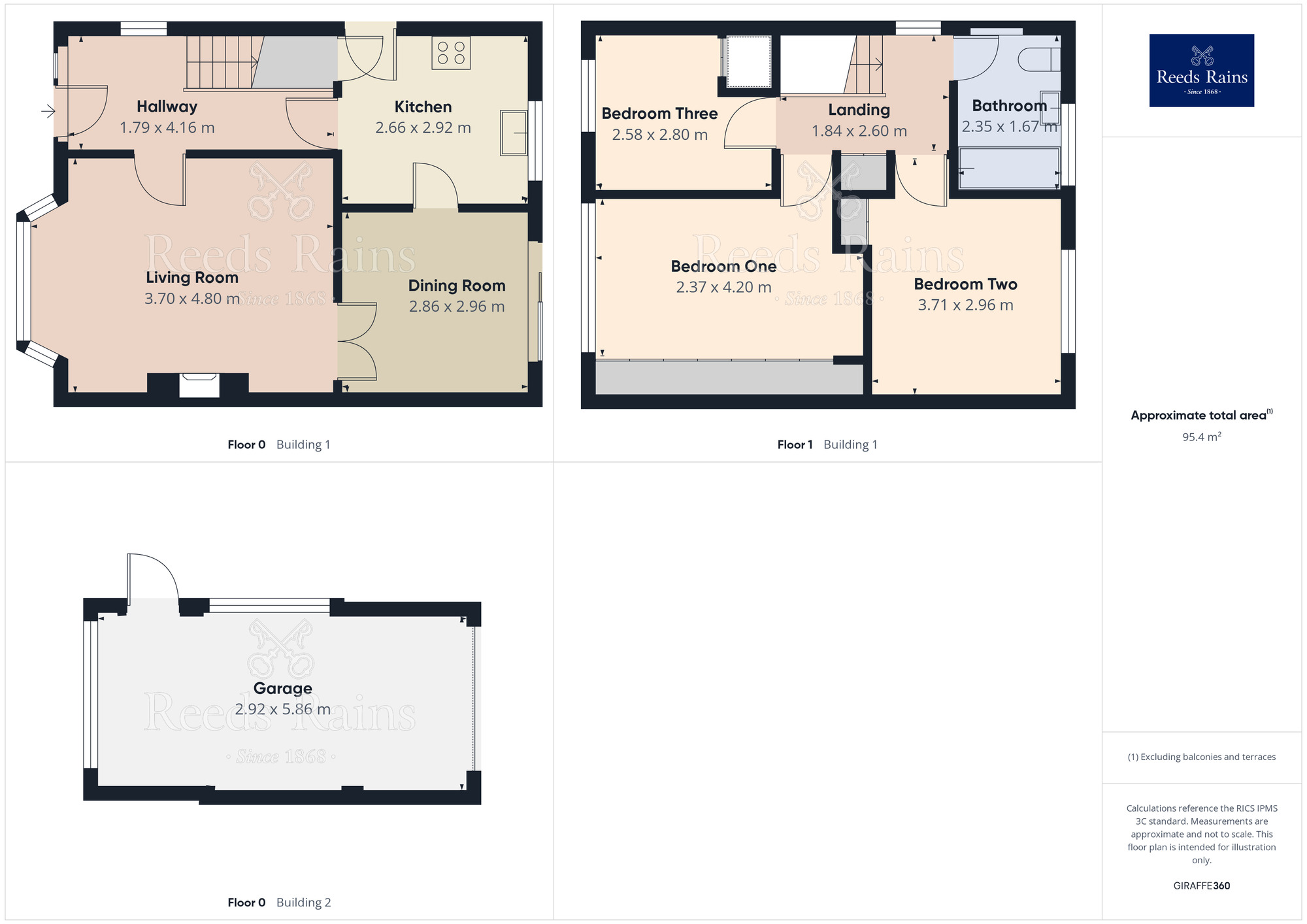 Floorplan of 3 bedroom Semi Detached House for sale, Falcon Way, Dinnington, South Yorkshire, S25