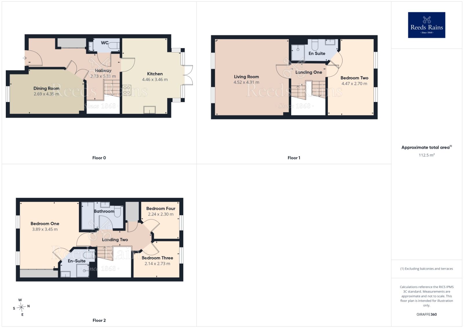 Floorplan of 4 bedroom End Terrace House for sale, Challiner Mews, Catcliffe, South Yorkshire, S60