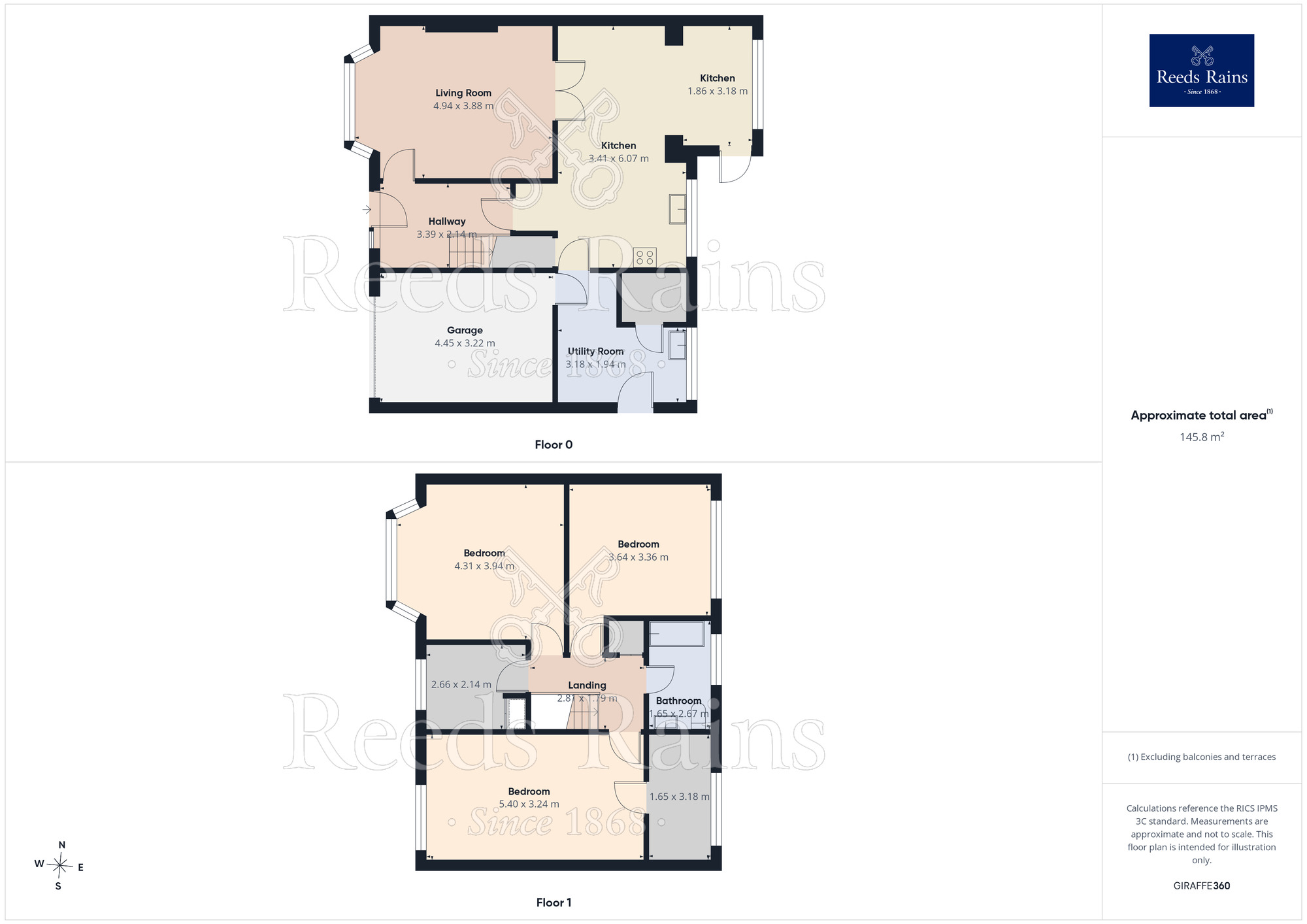 Floorplan of 4 bedroom Semi Detached House for sale, Woodall Road South, Rotherham, South Yorkshire, S65