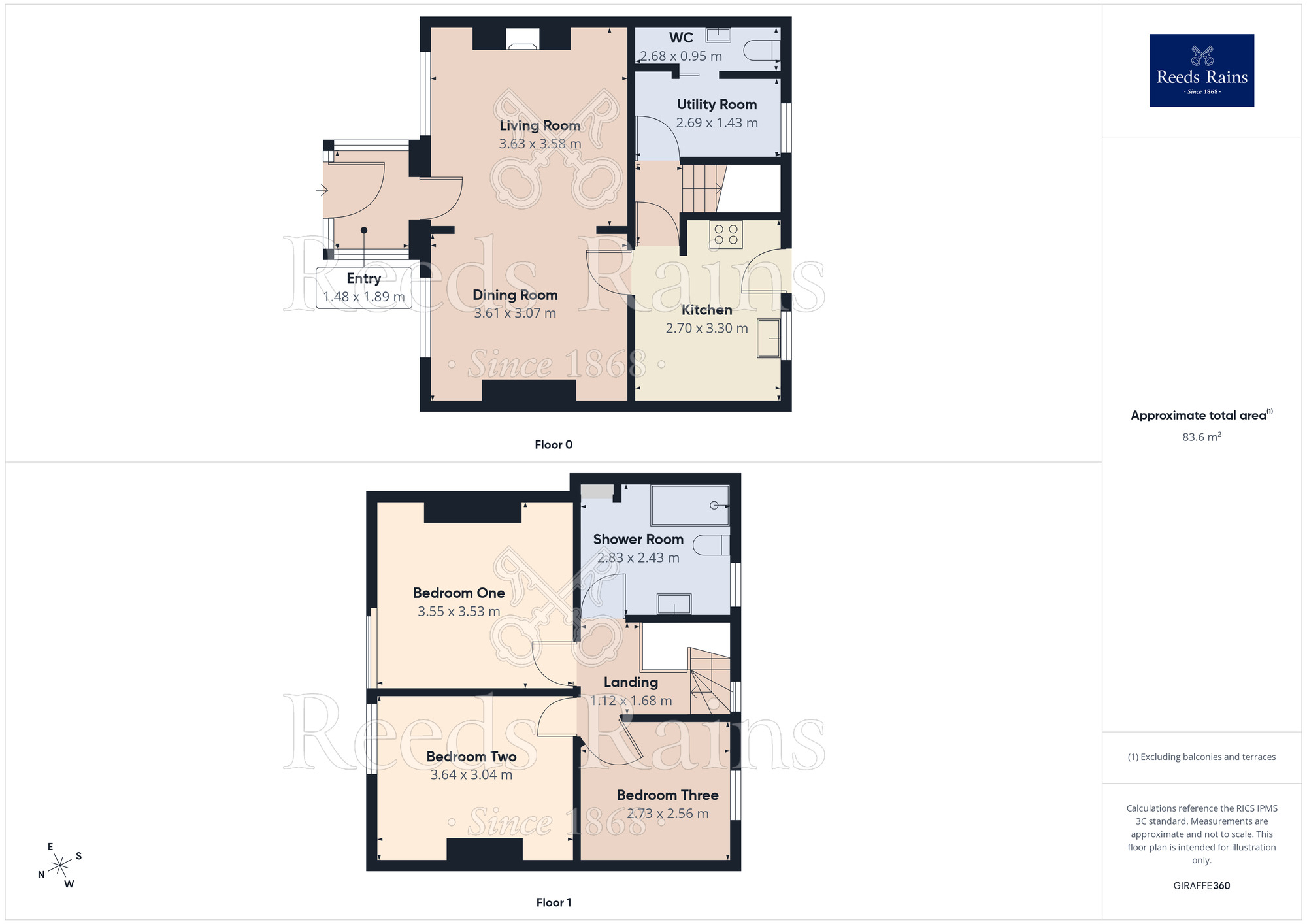Floorplan of 3 bedroom End Terrace House for sale, Sandy Lane, Thurcroft, South Yorkshire, S66