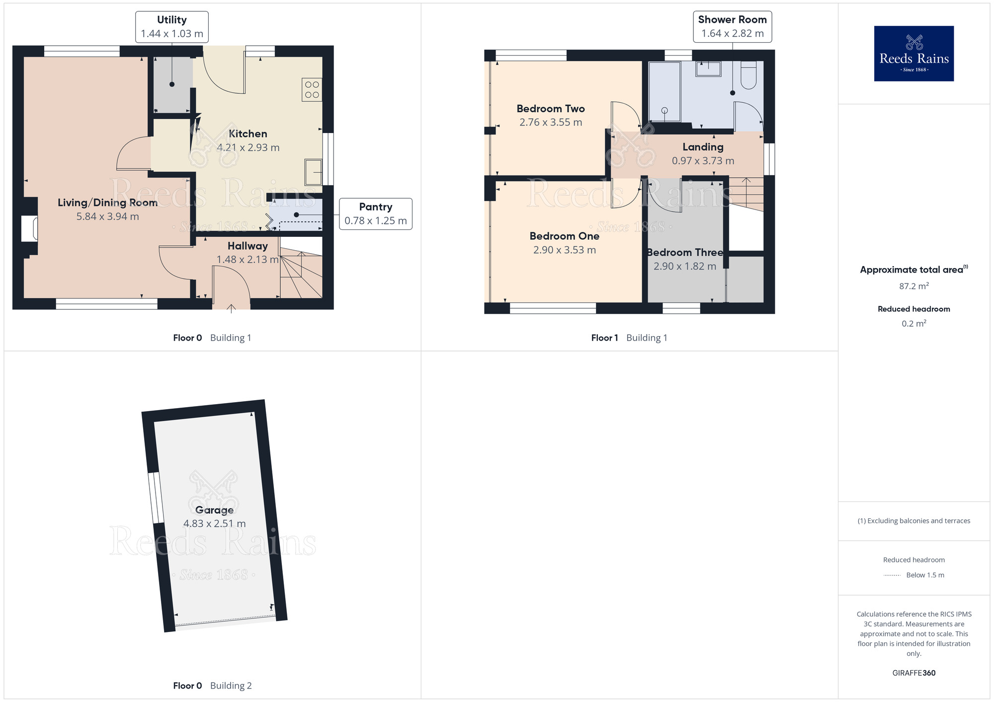 Floorplan of 3 bedroom Semi Detached House for sale, High Nook Road, Dinnington, South Yorkshire, S25