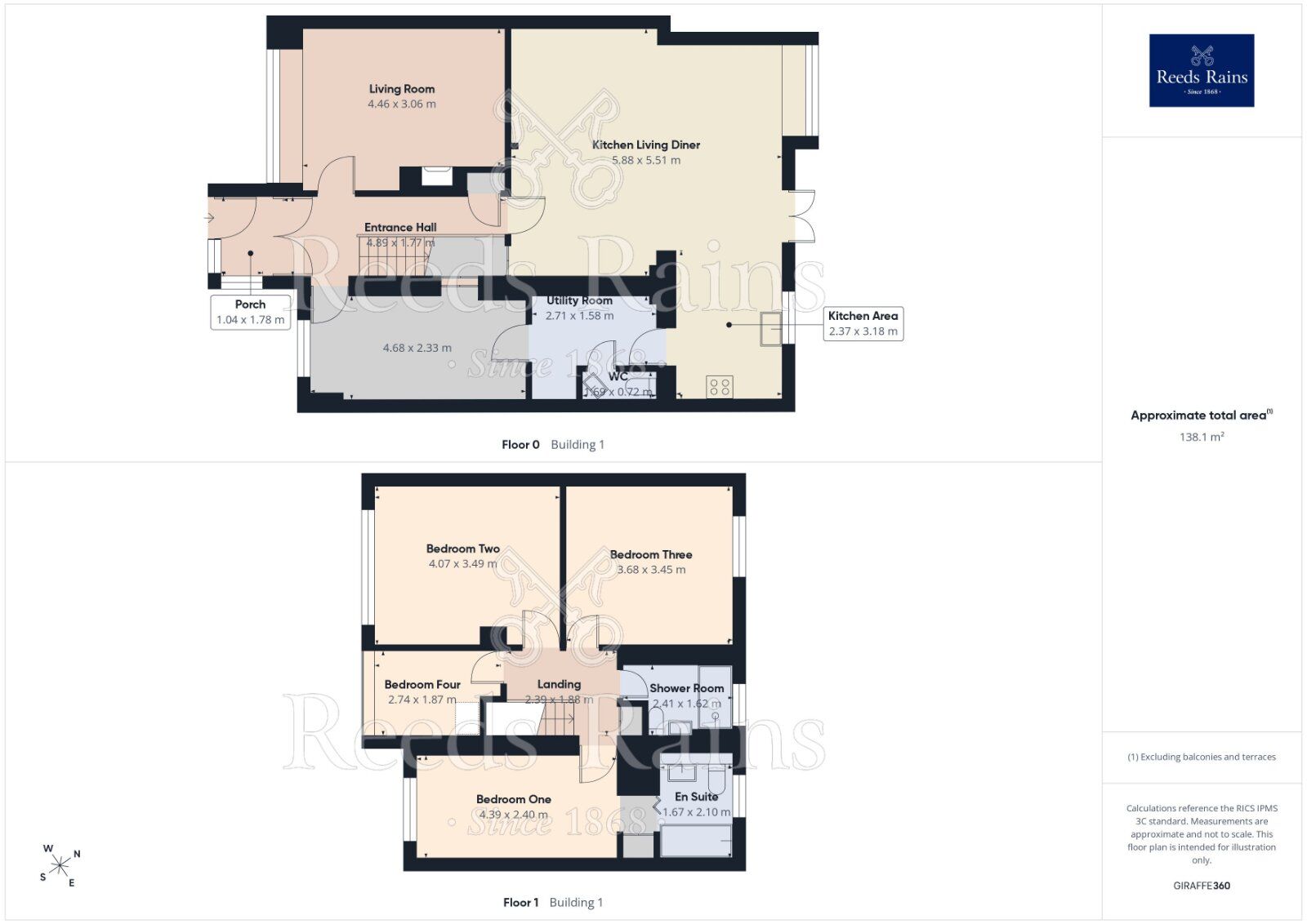 Floorplan of 4 bedroom Semi Detached House for sale, Windsor Walk, South Anston, South Yorkshire, S25
