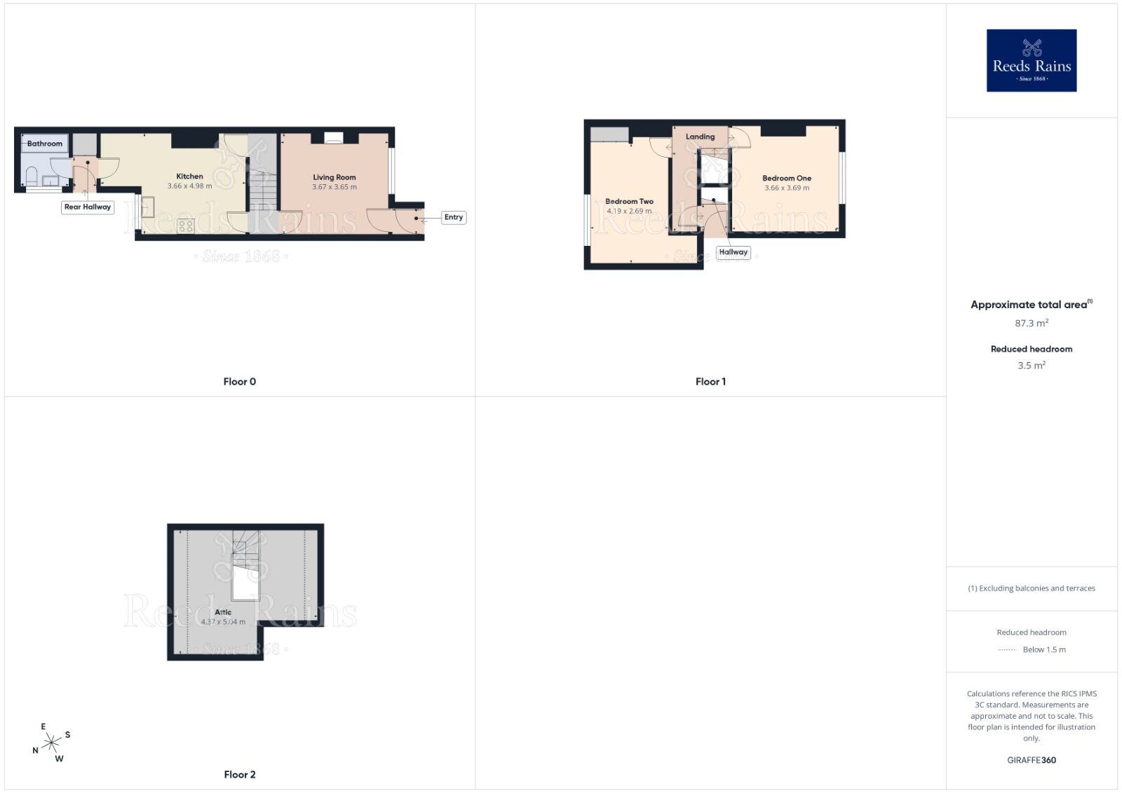 Floorplan of 2 bedroom Mid Terrace House for sale, Sandy Lane, Worksop, Nottinghamshire, S80