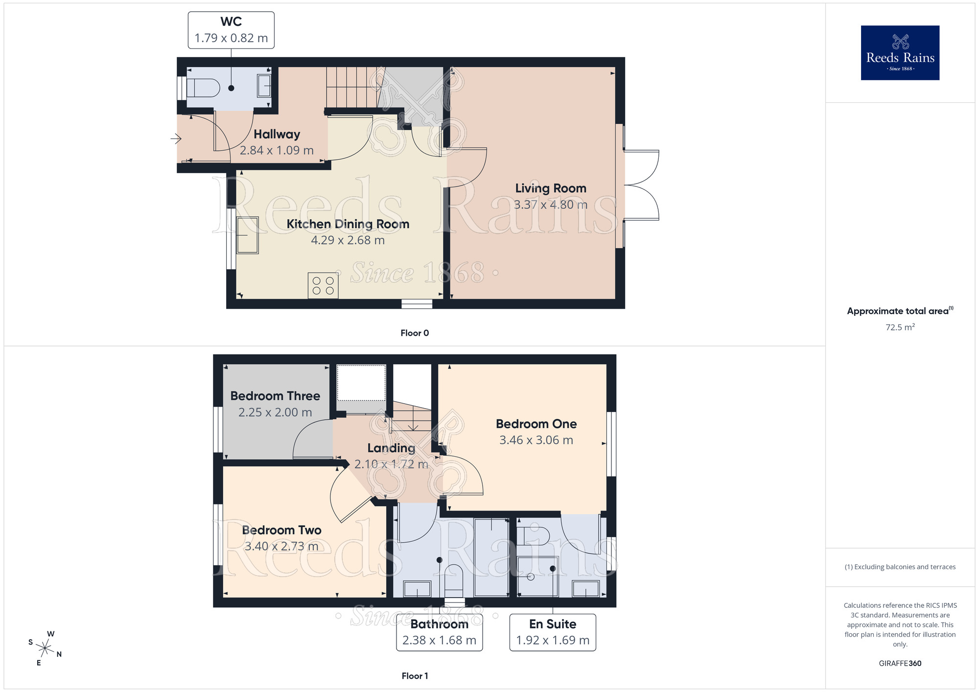 Floorplan of 3 bedroom Semi Detached House for sale, Fairfields Way, Aston, Rotherham, S26
