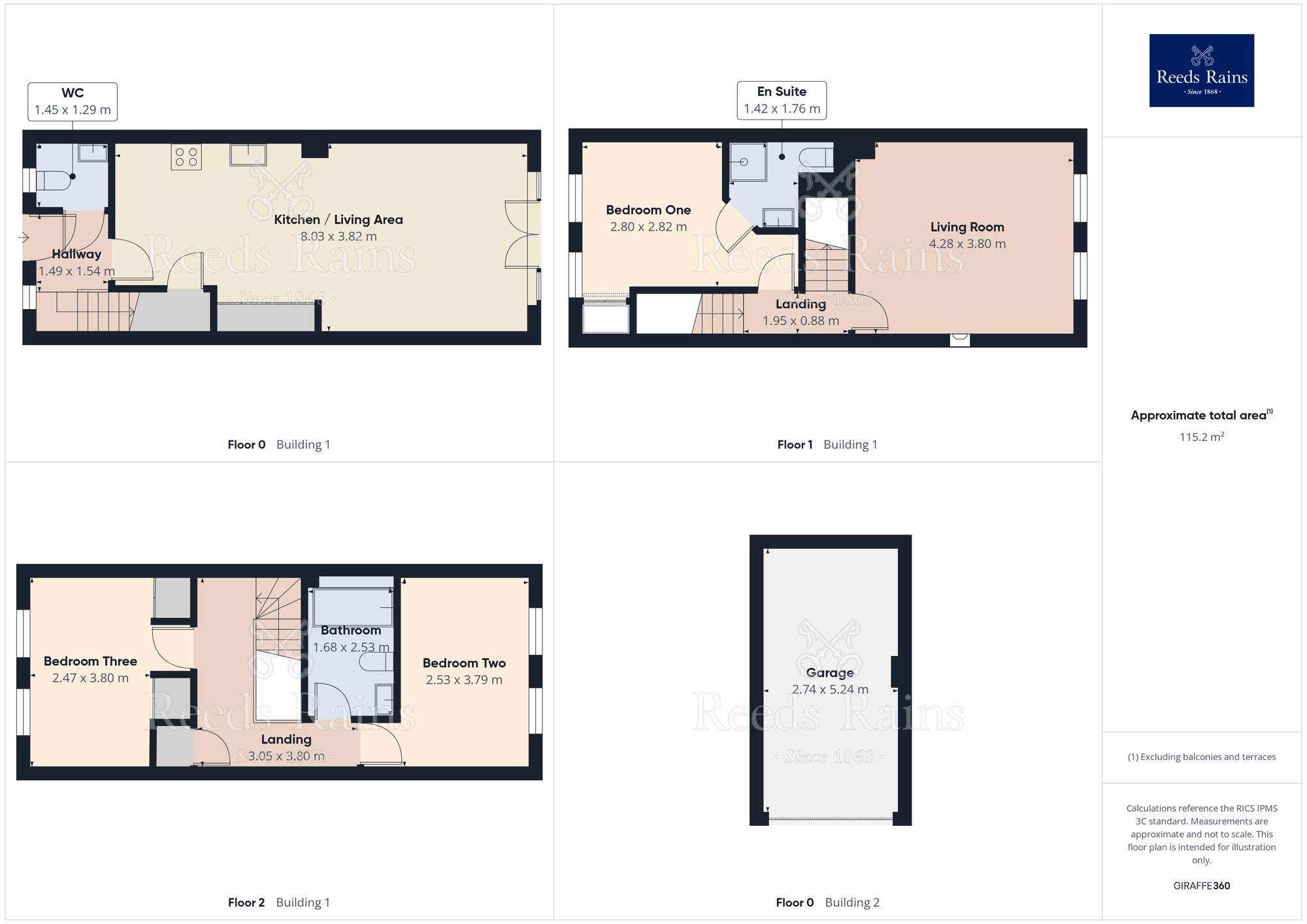 Floorplan of 3 bedroom Mid Terrace House for sale, Limekiln Way, Shireoaks, Nottinghamshire, S81