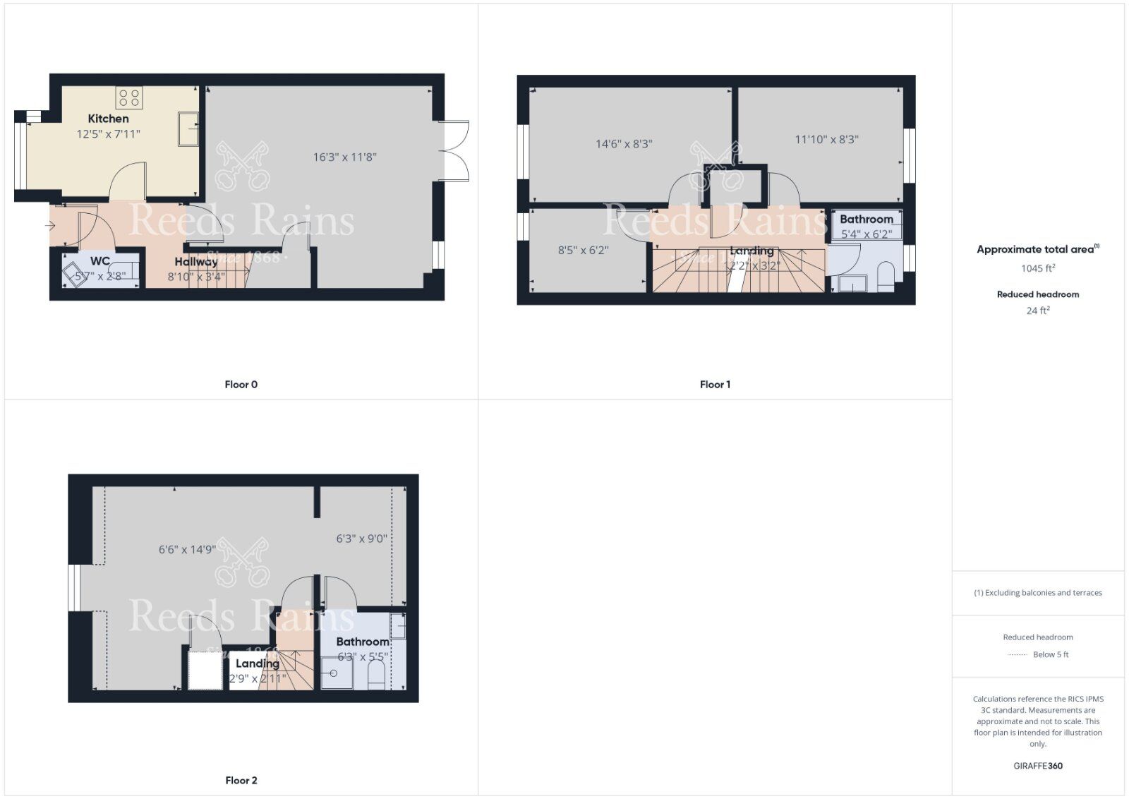 Floorplan of 4 bedroom Semi Detached House to rent, Beckwith Close, Spennymoor, County Durham, DL16