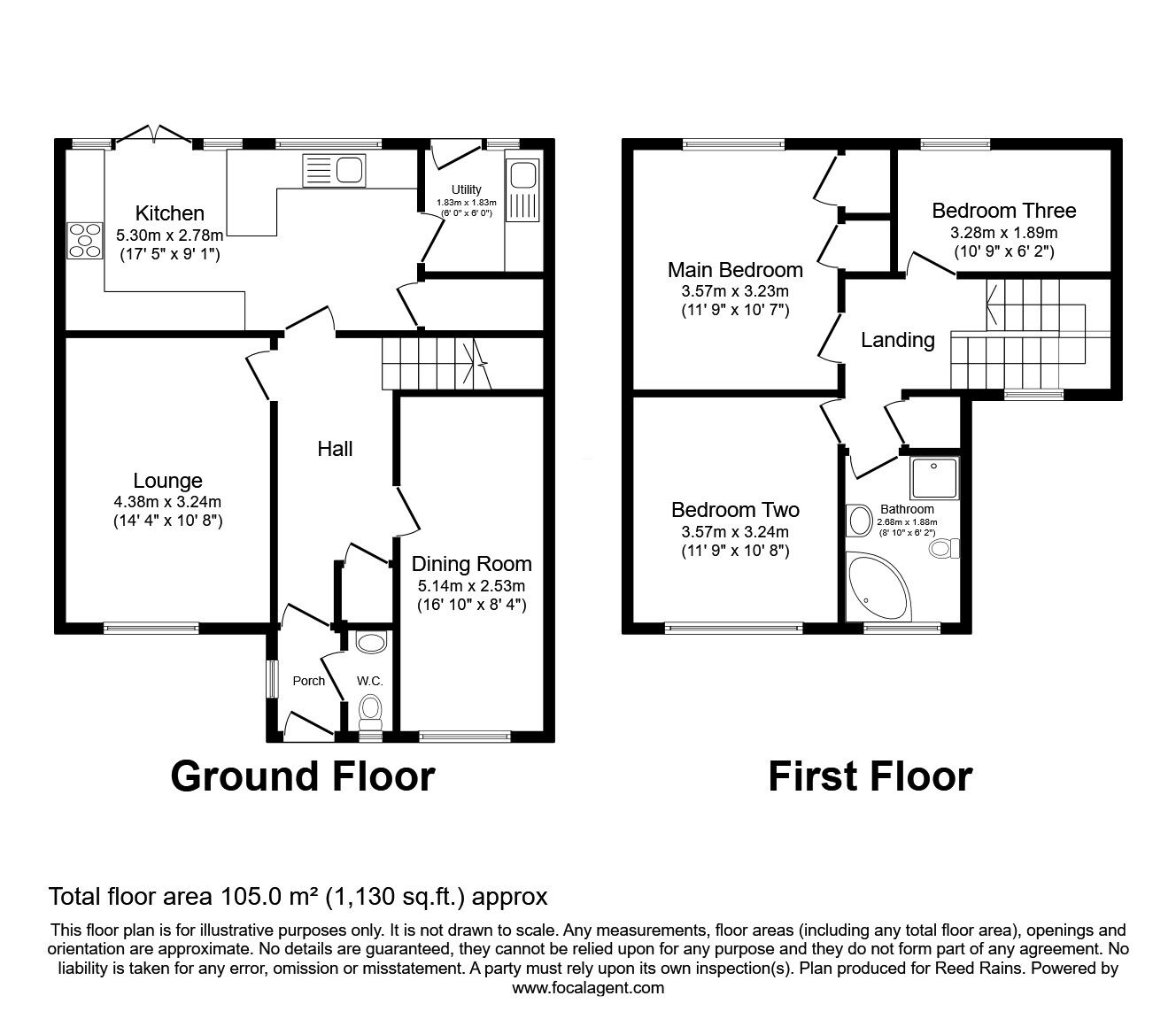 Floorplan of 3 bedroom Detached House for sale, St. Chads Road, Eccleshall, Stafford, ST21