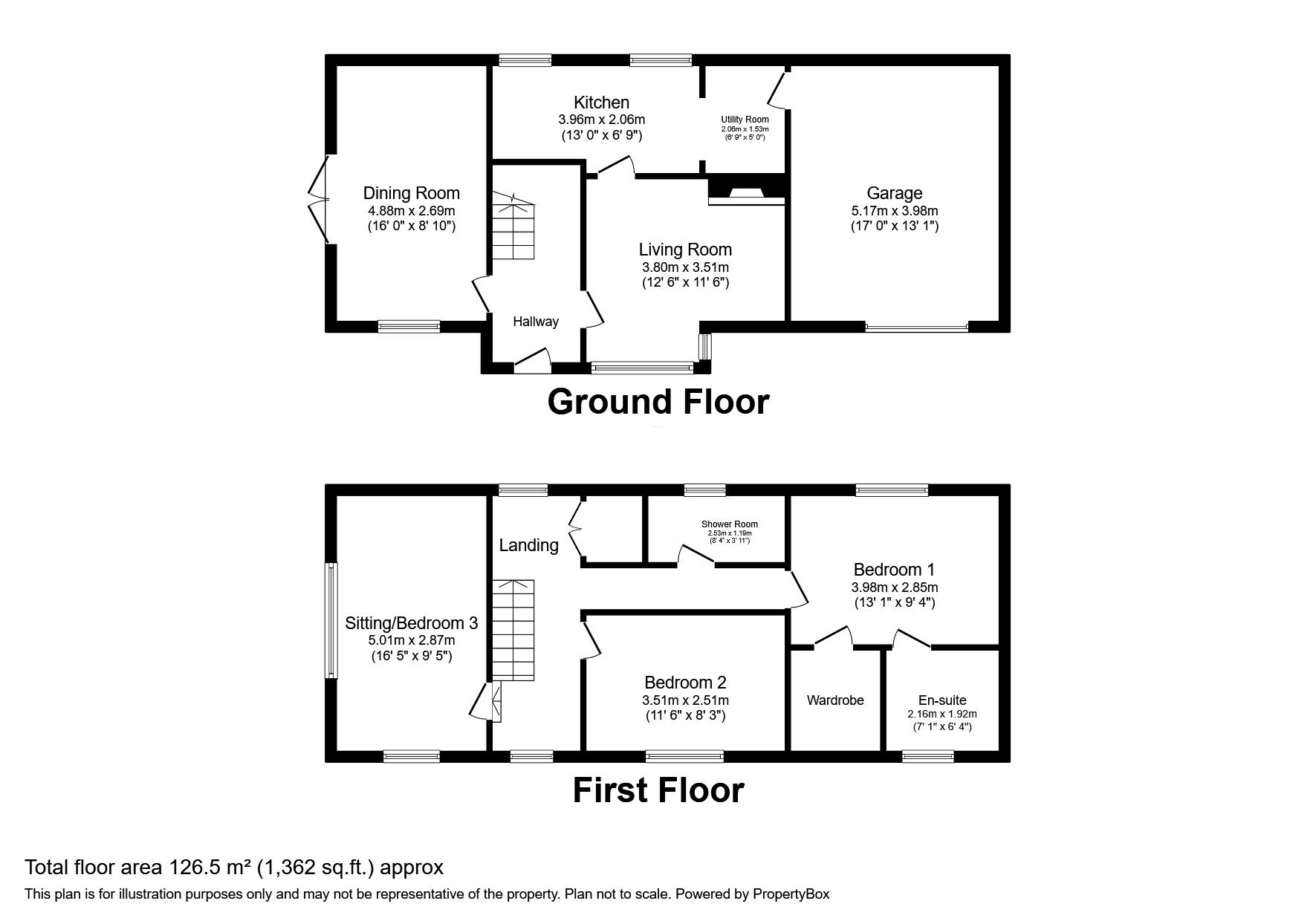 Floorplan of 3 bedroom Semi Detached House for sale, Church Street, Eccleshall, Stafford, ST21