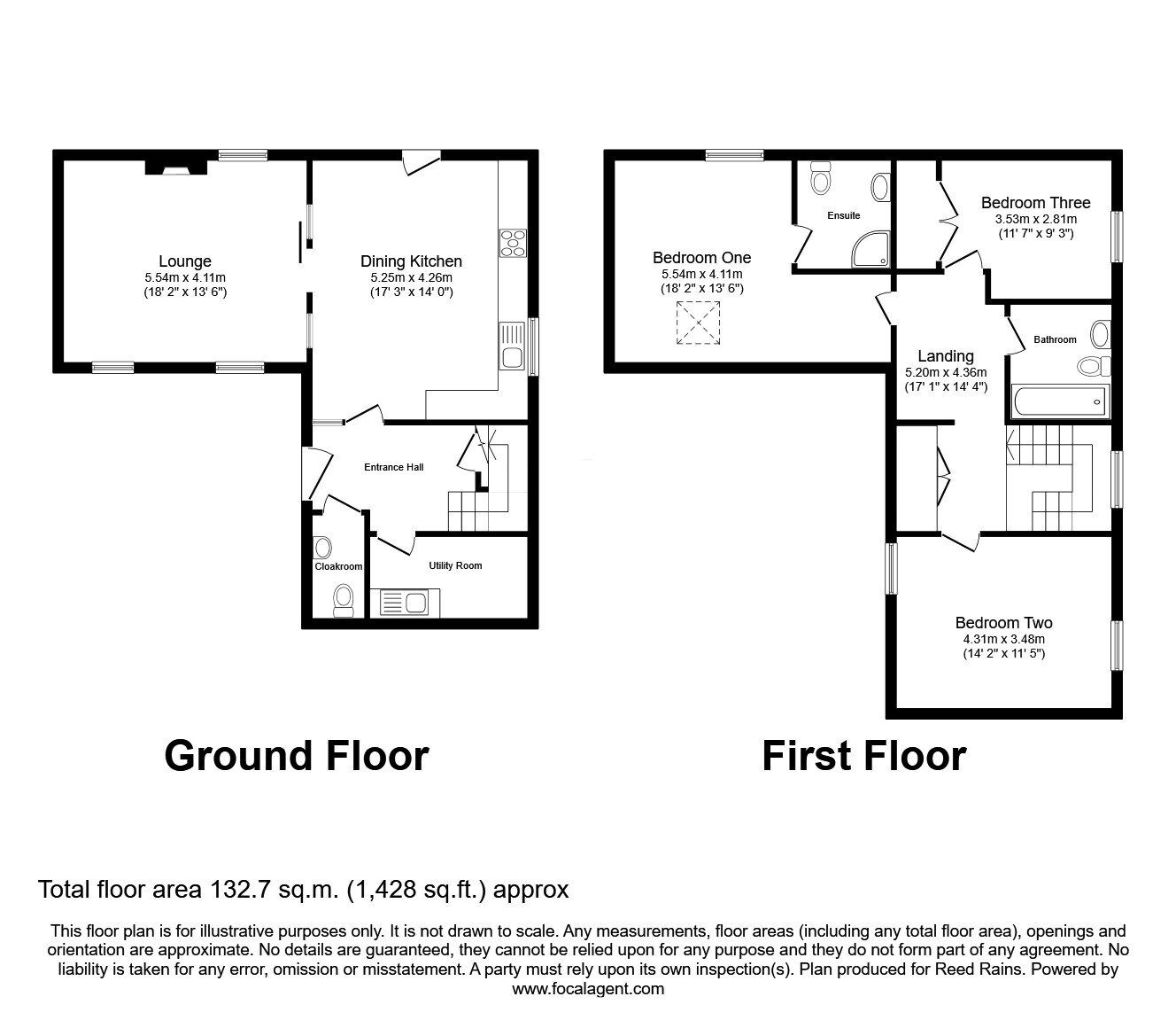 Floorplan of 3 bedroom Mid Terrace House for sale, Brockton, Eccleshall, Staffordshire, ST21