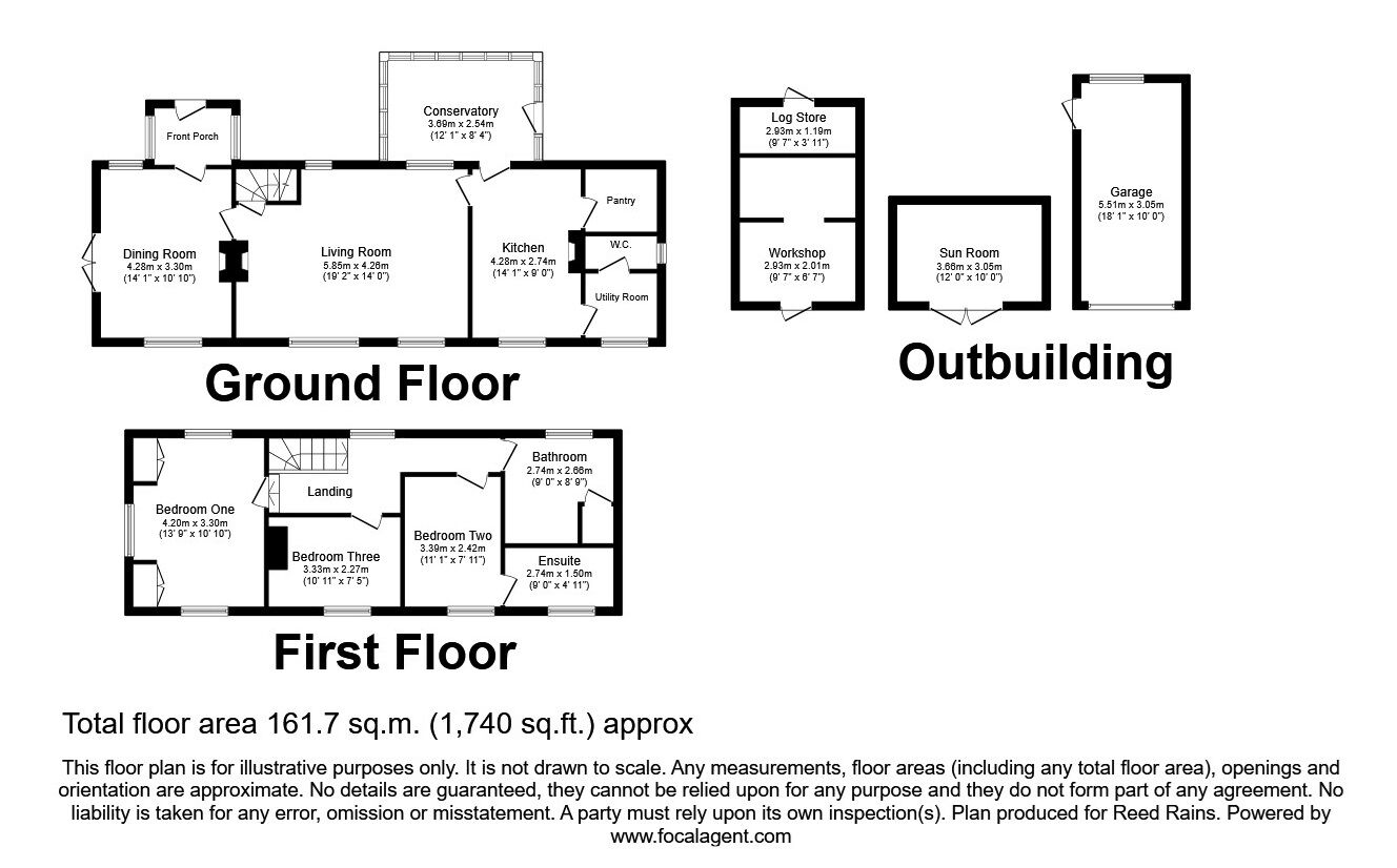 Floorplan of 3 bedroom Detached House for sale, Eccleshall, Stafford, Staffordshire, ST21
