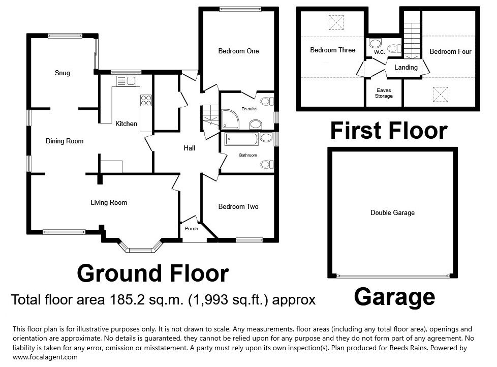 Floorplan of 4 bedroom Detached Bungalow for sale, Eccleshall Road, Loggerheads, Staffordshire, TF9