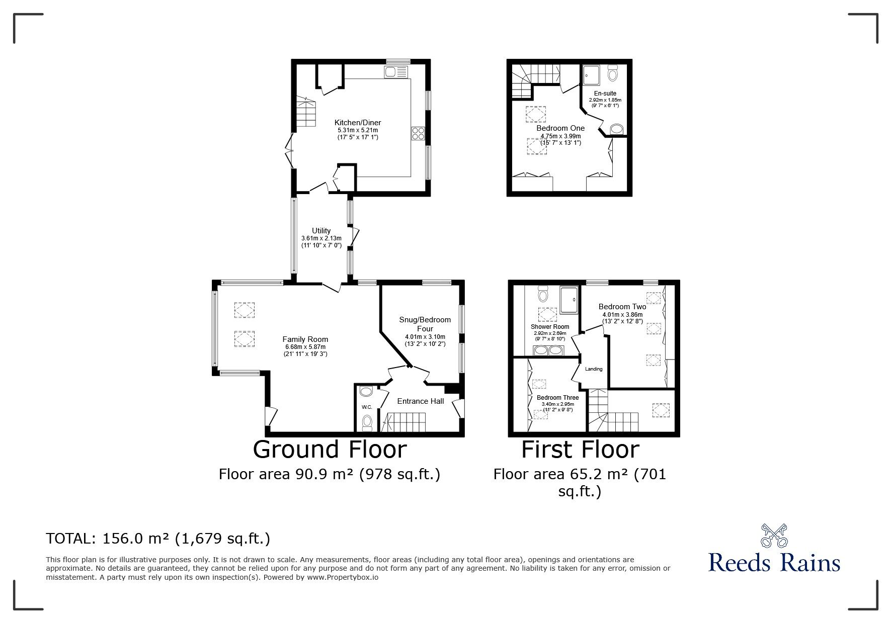 Floorplan of 3 bedroom Semi Detached House for sale, Hatton Manor, Hatton, Stafford, ST21