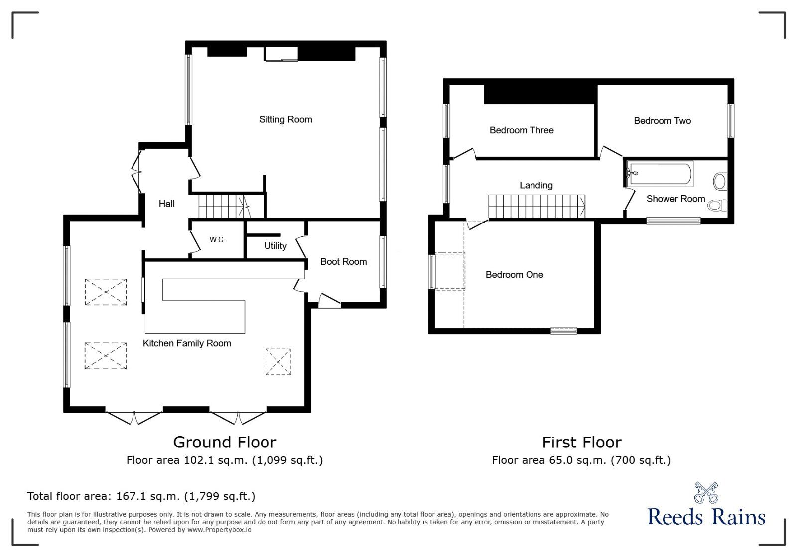 Floorplan of 3 bedroom Semi Detached Property to rent, Cash Lane, Eccleshall, Staffordshire, ST21