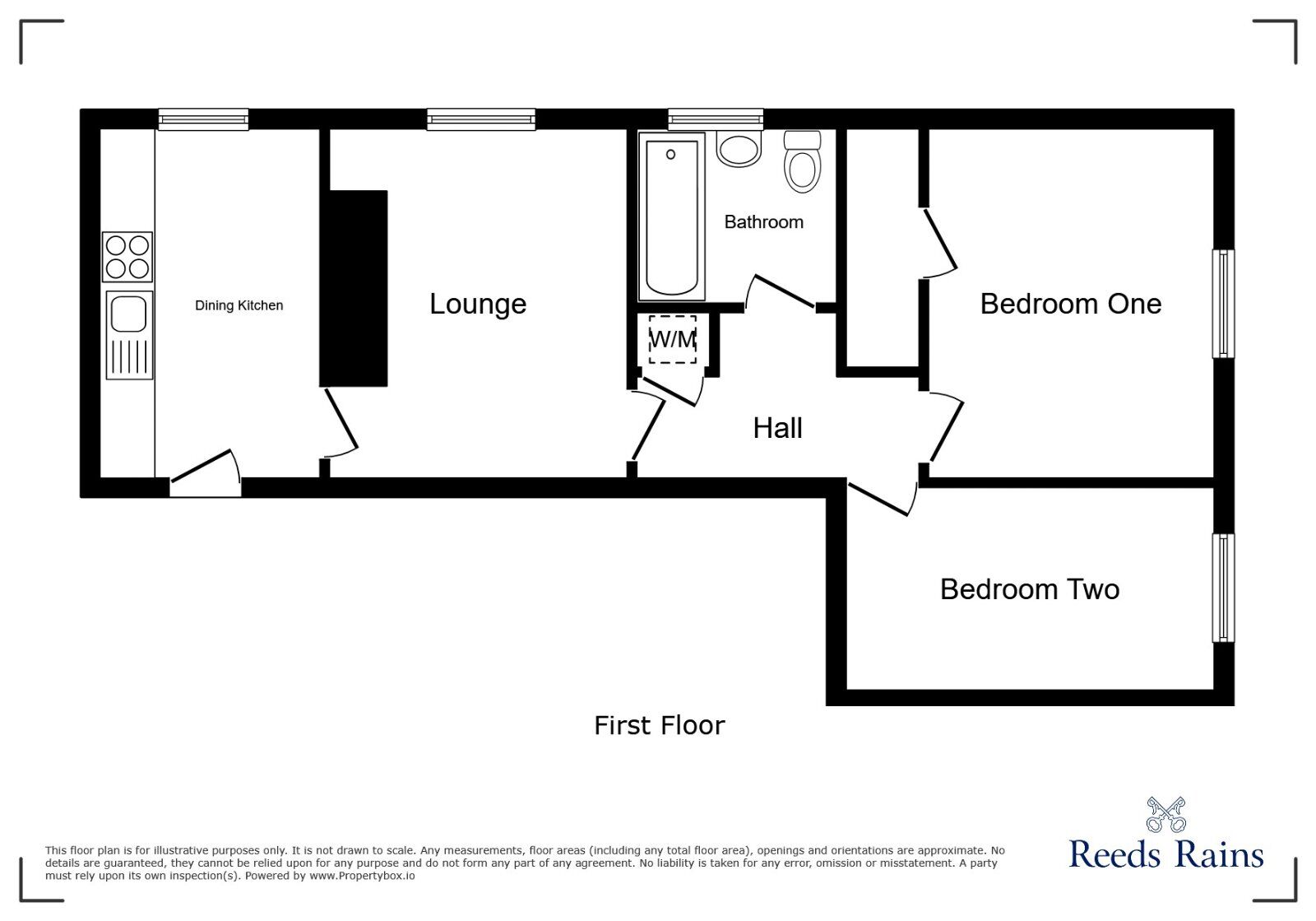 Floorplan of 2 bedroom  Flat to rent, High Street, Eccleshall, Staffordshire, ST21