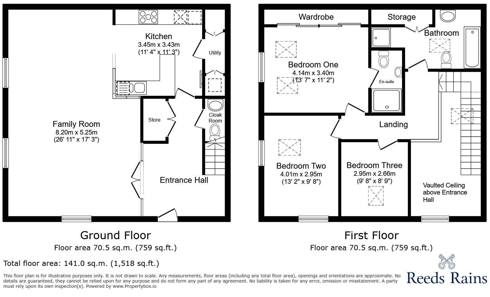 Floorplan of 3 bedroom Semi Detached House for sale, Hatton Manor, Hatton, Stafford, ST21
