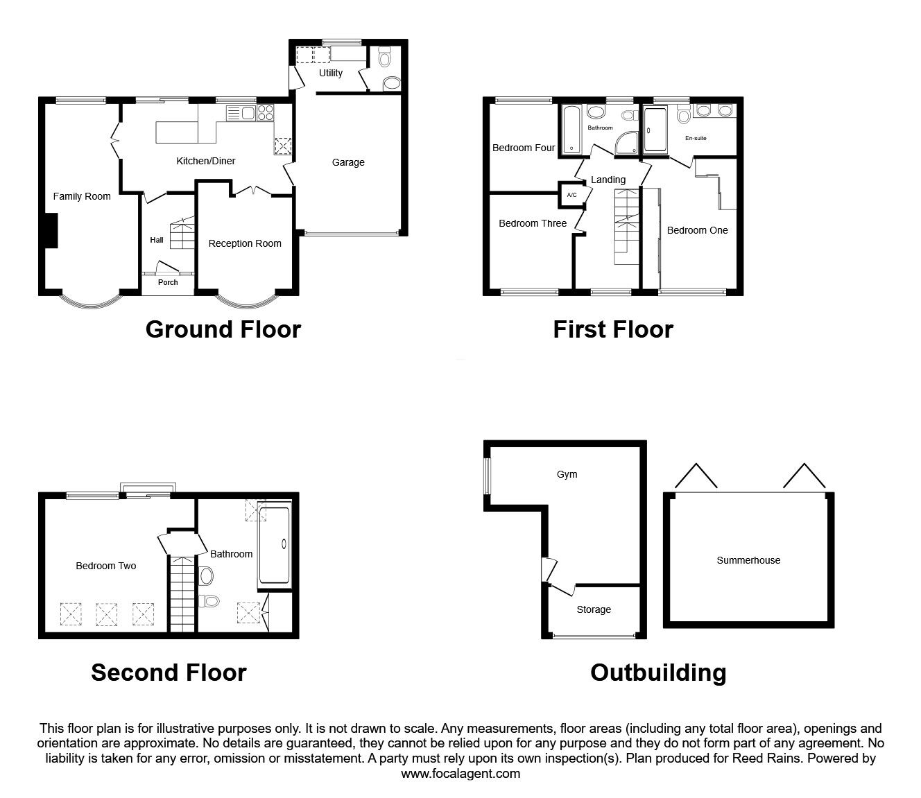 Floorplan of 4 bedroom Semi Detached House for sale, Tylecote Crescent, Great Haywood, Staffordshire, ST18
