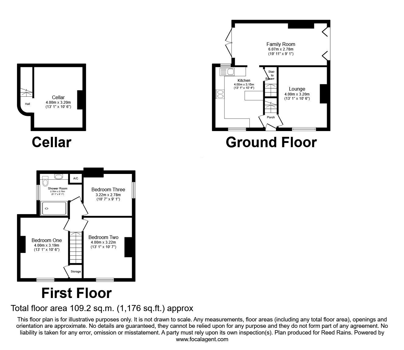 Floorplan of 3 bedroom Detached House for sale, Small Lane, Eccleshall, Staffordshire, ST21
