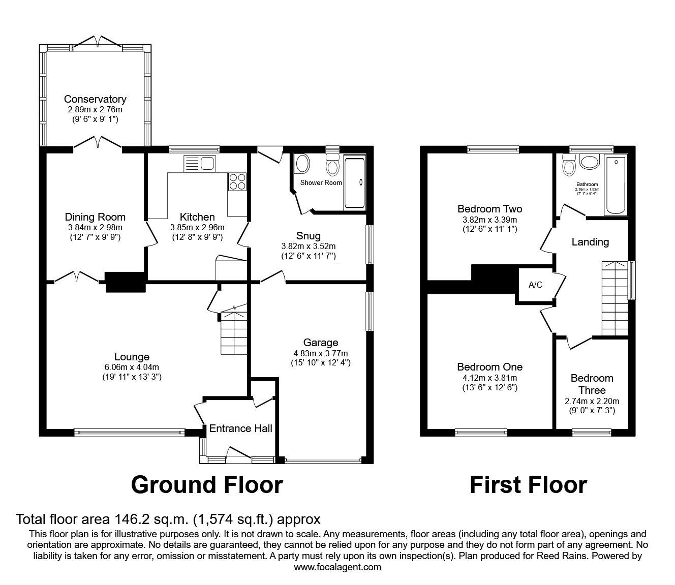 Floorplan of 3 bedroom Detached House for sale, Green Lane, Eccleshall, Staffordshire, ST21