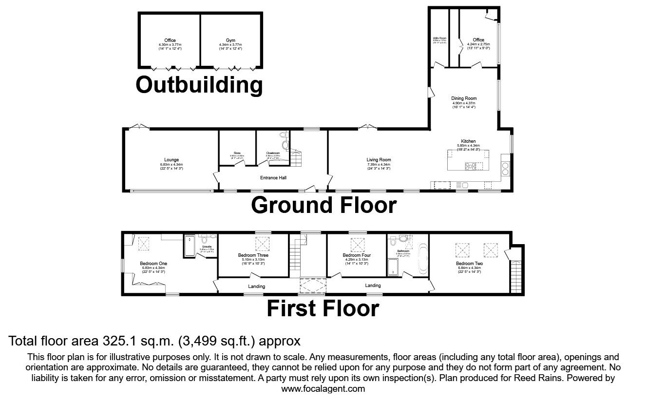Floorplan of 4 bedroom Detached House for sale, Walford Back Lane, Walford, Stafford, ST21