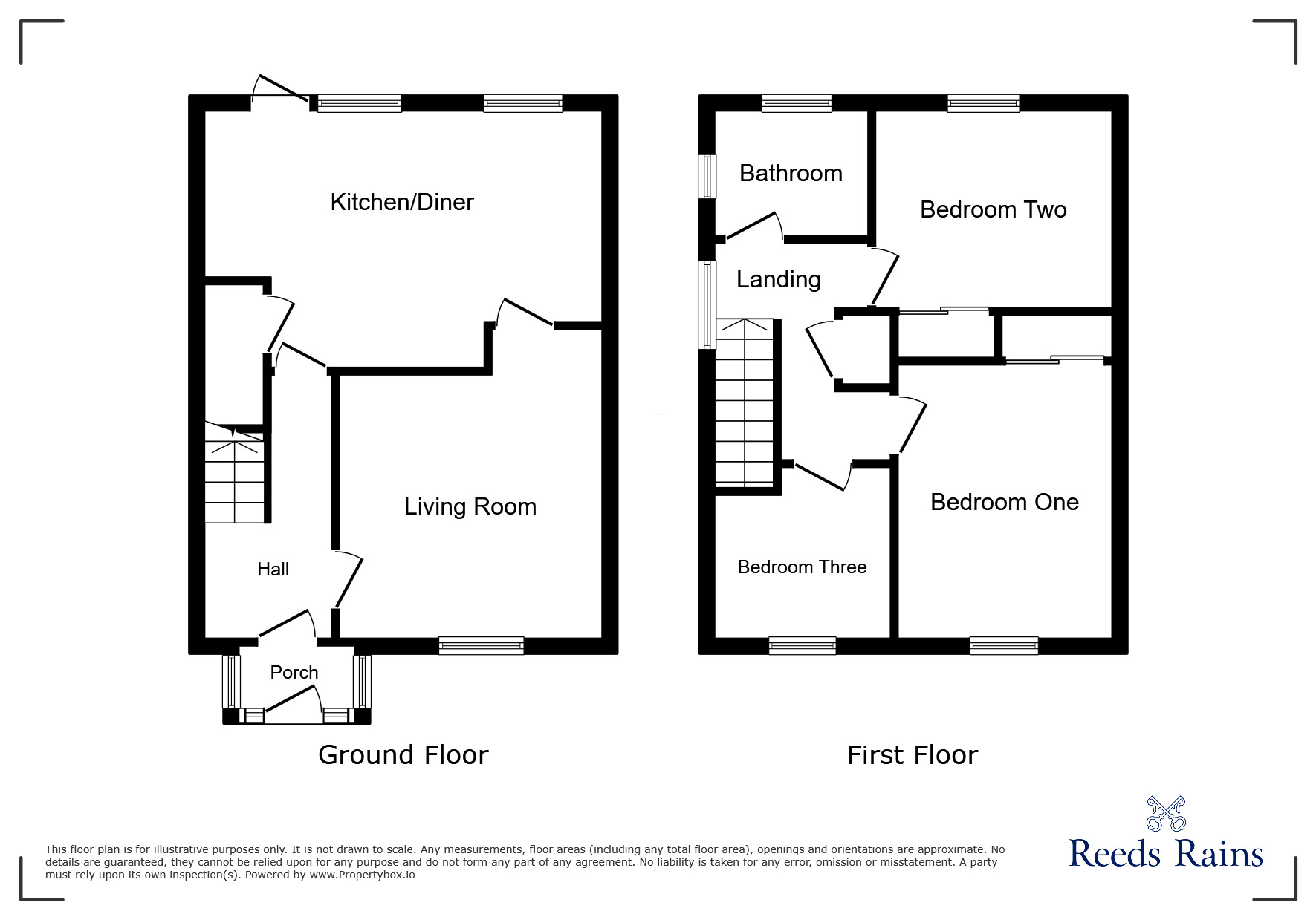 Floorplan of 3 bedroom Semi Detached House for sale, Farcroft Drive, Market Drayton, Shropshire, TF9