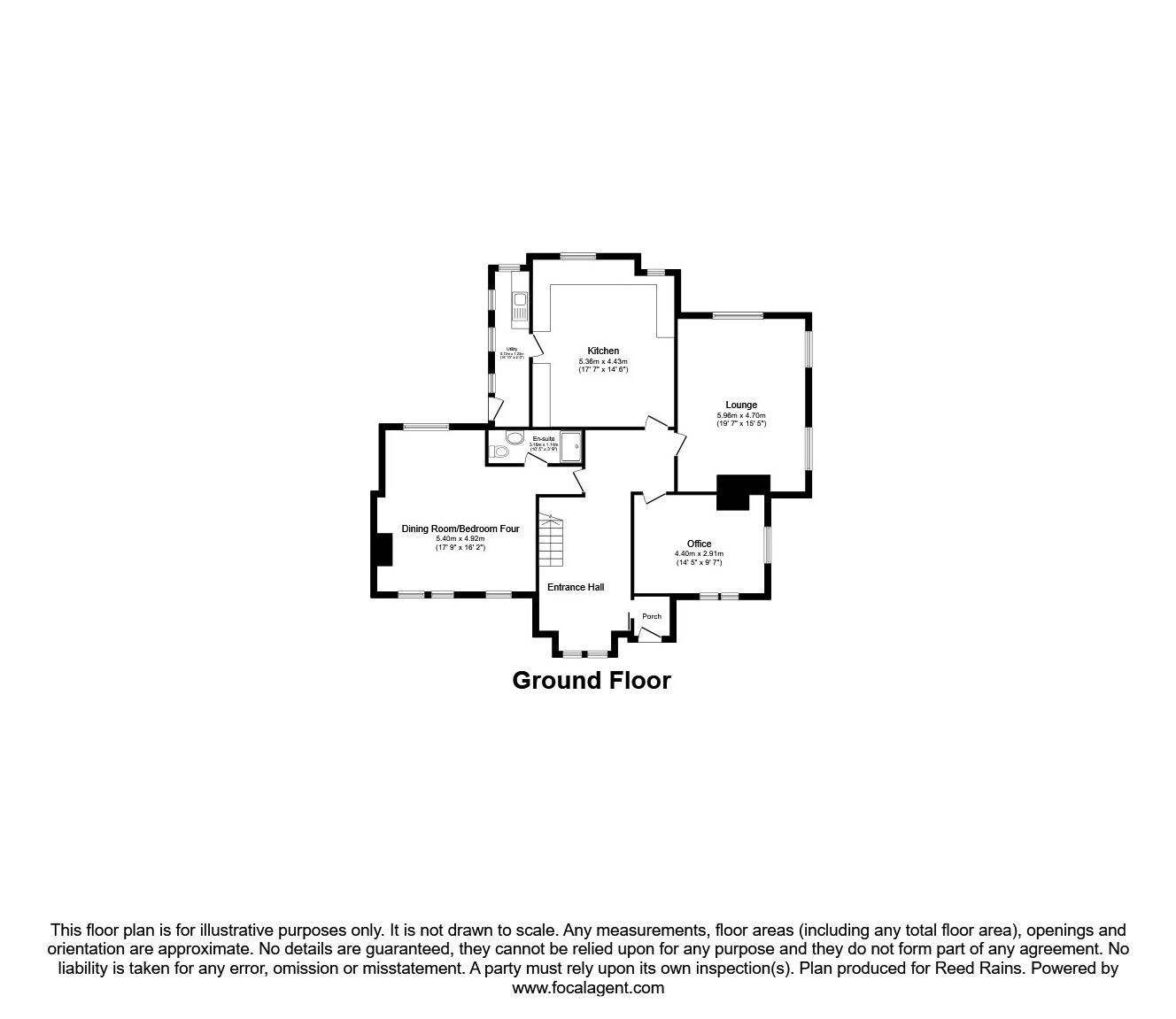 Floorplan of 4 bedroom Detached House for sale, Wincote Lane, Eccleshall, Staffordshire, ST21