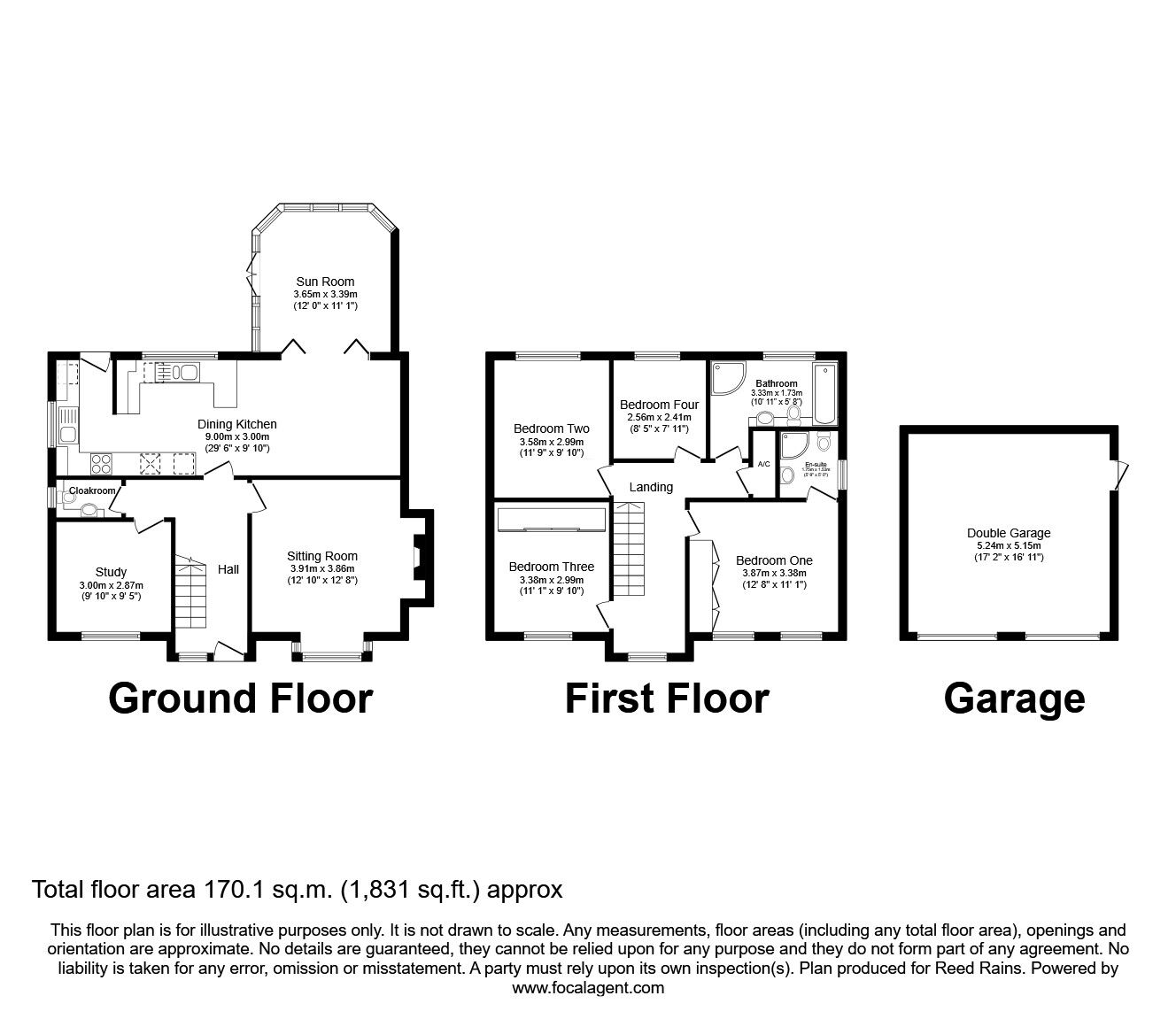 Floorplan of 4 bedroom Detached House for sale, Romford Meadow, Eccleshall, Staffordshire, ST21