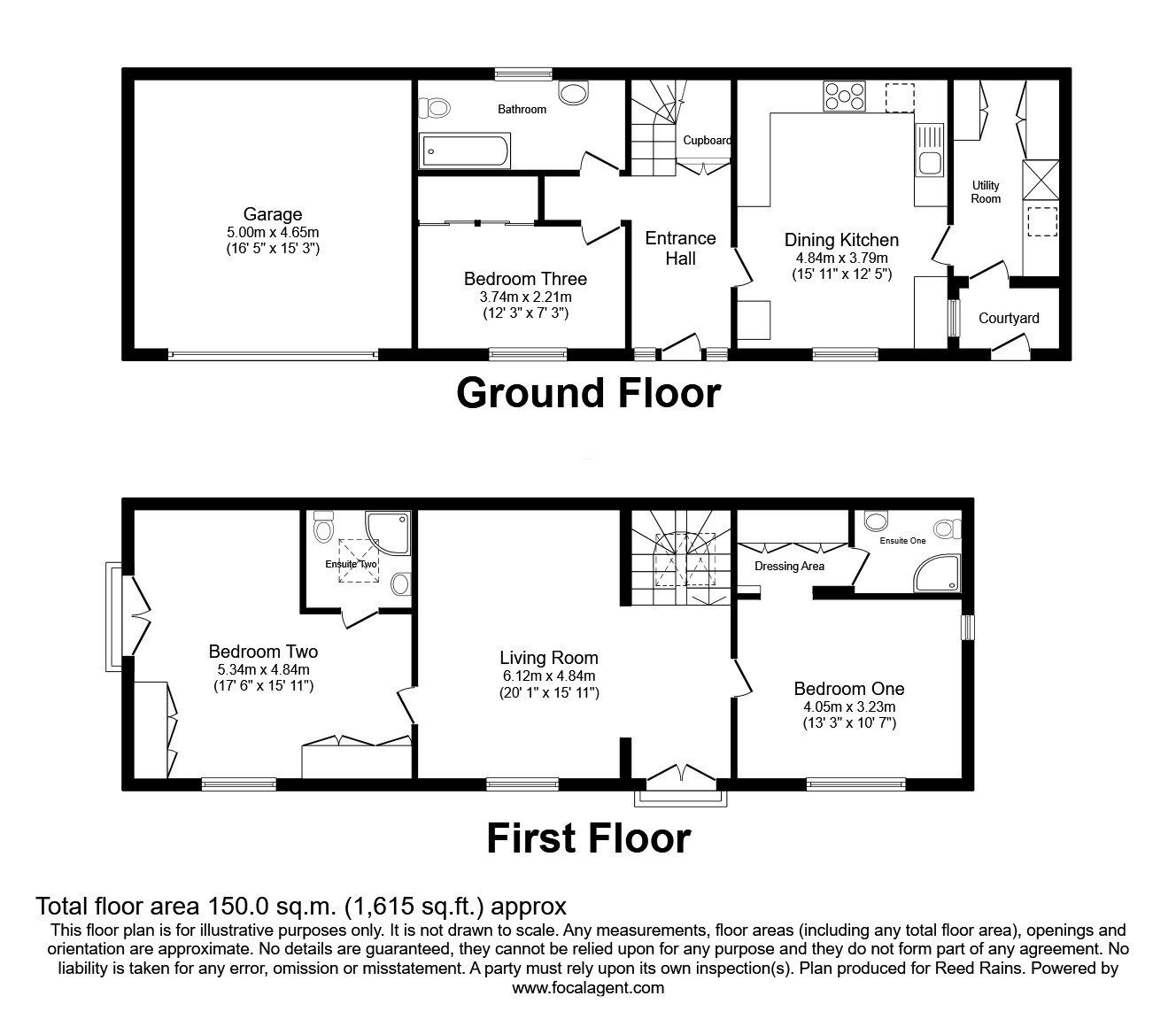 Floorplan of 3 bedroom Detached House for sale, Stafford Street, Eccleshall, Staffordshire, ST21