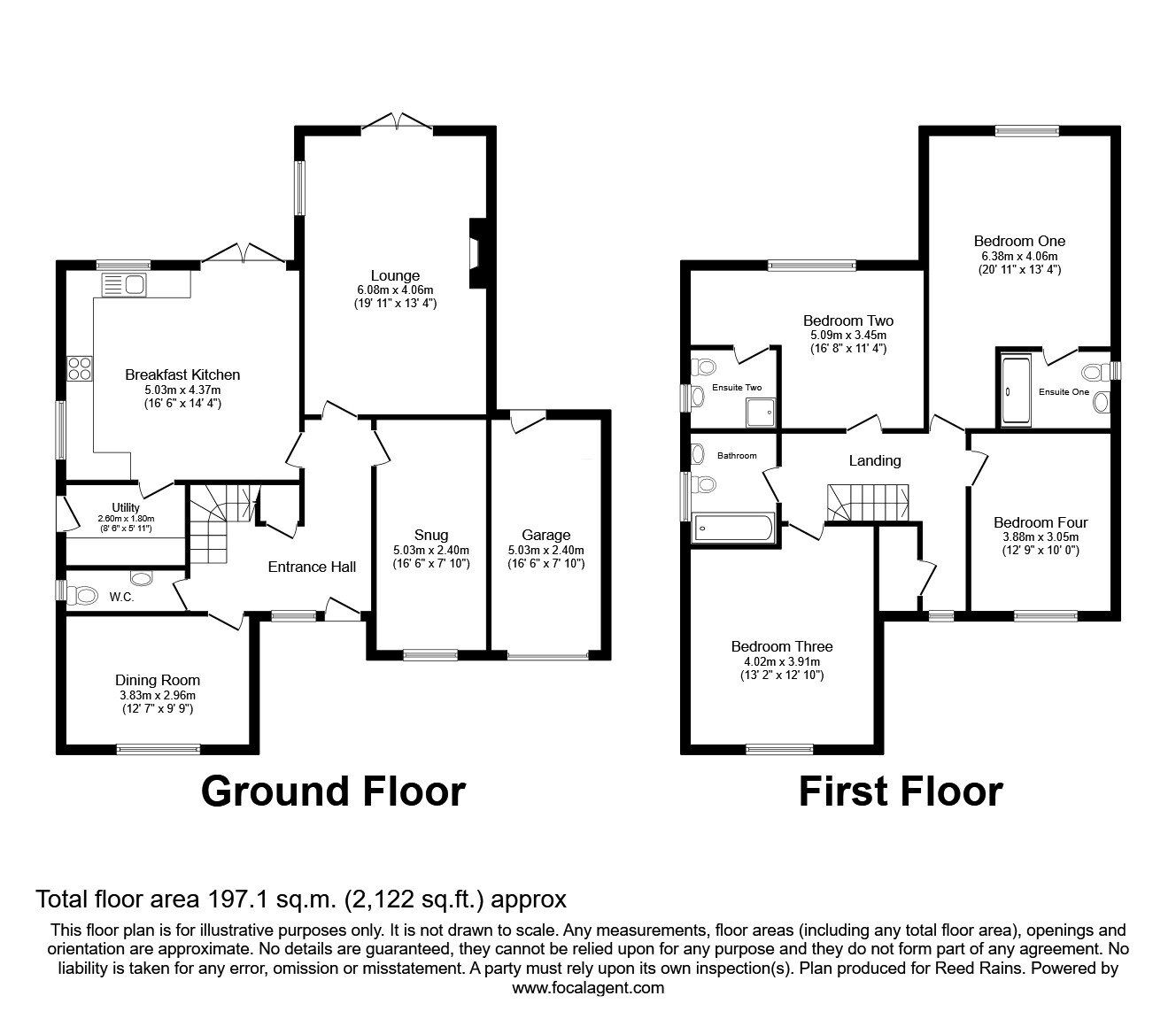 Floorplan of 4 bedroom Detached House for sale, Newport Road, Eccleshall, Staffordshire, ST21